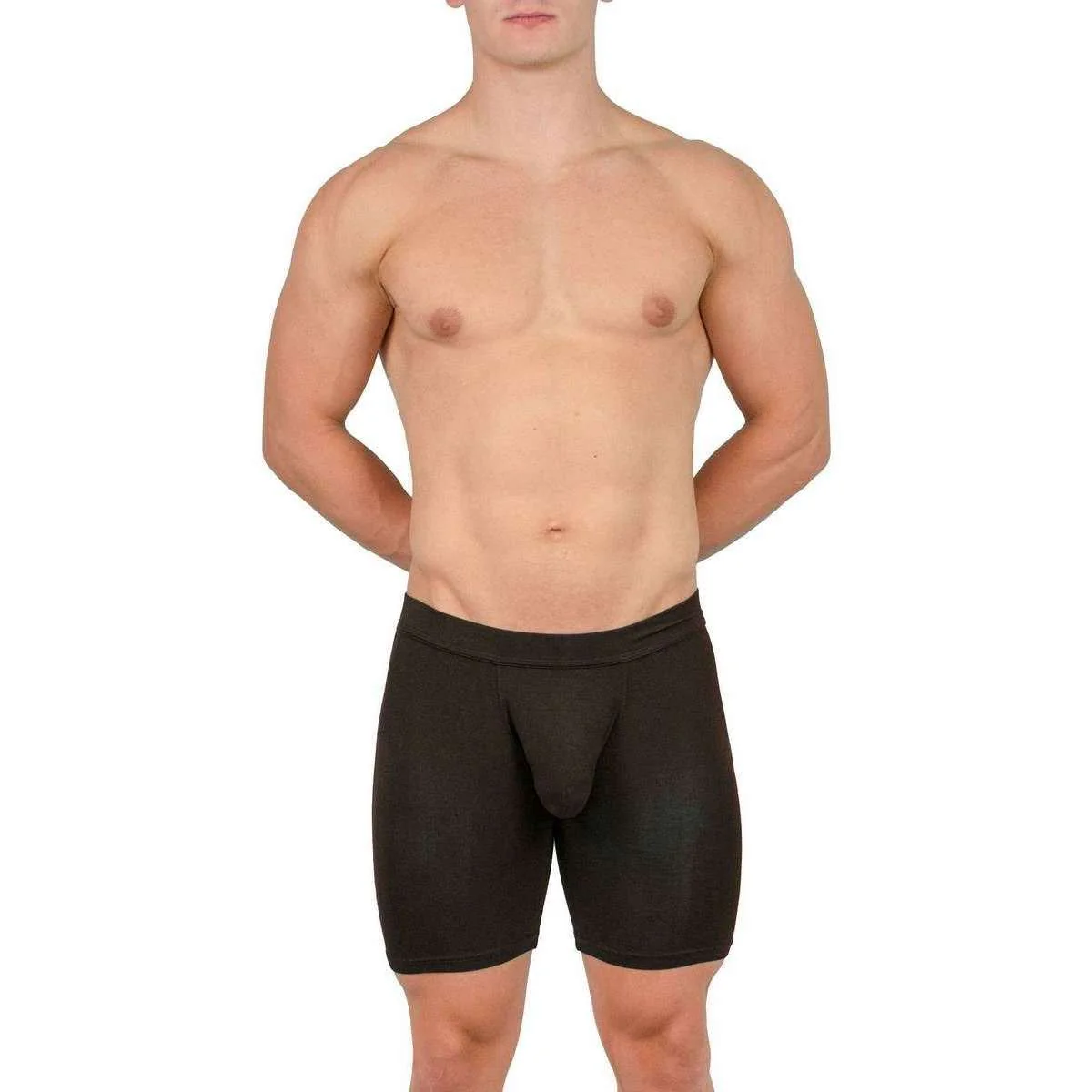 Obviously EliteMan Boxer Brief 6inch Leg - Black - Image 4