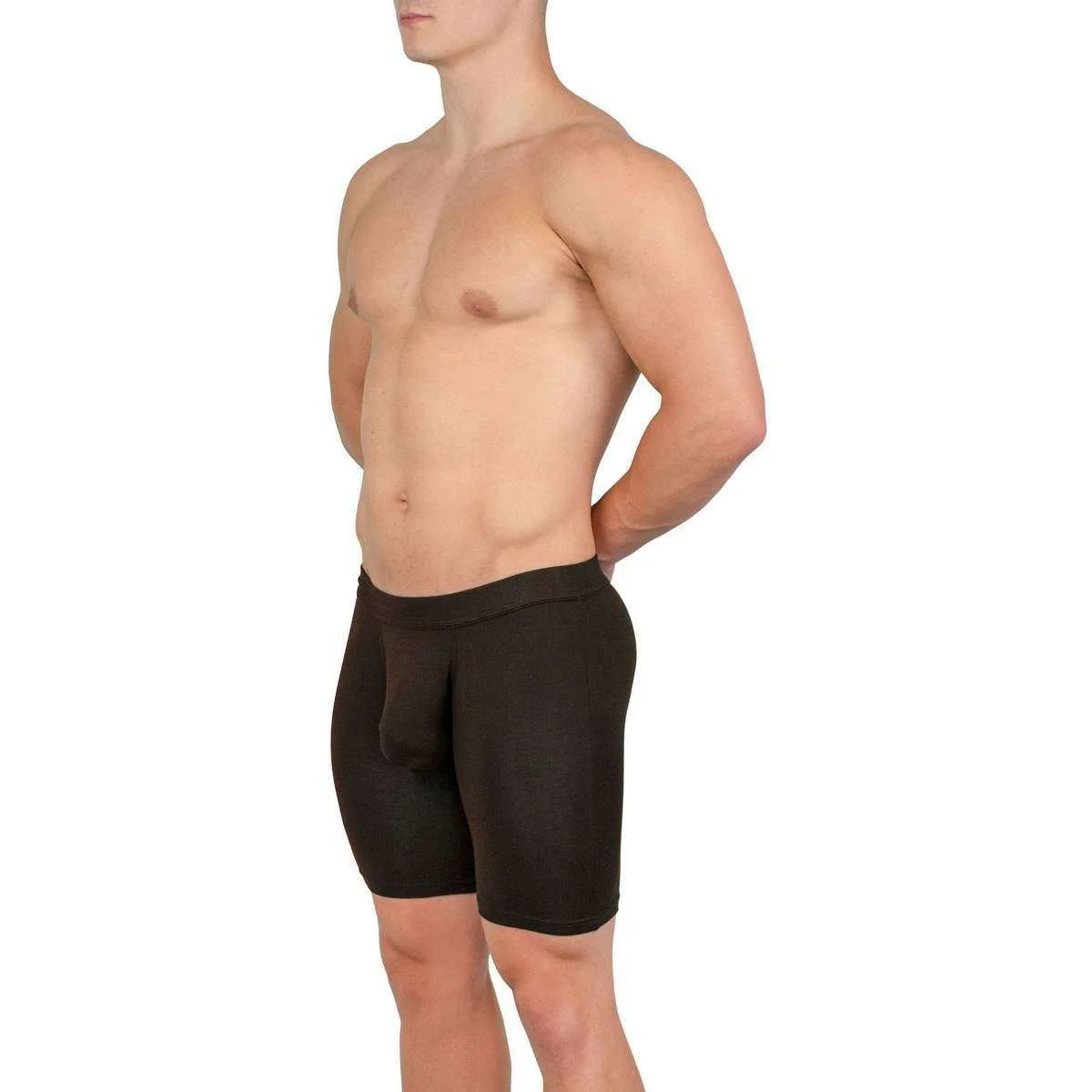 Obviously EliteMan Boxer Brief 6inch Leg - Black - Image 6