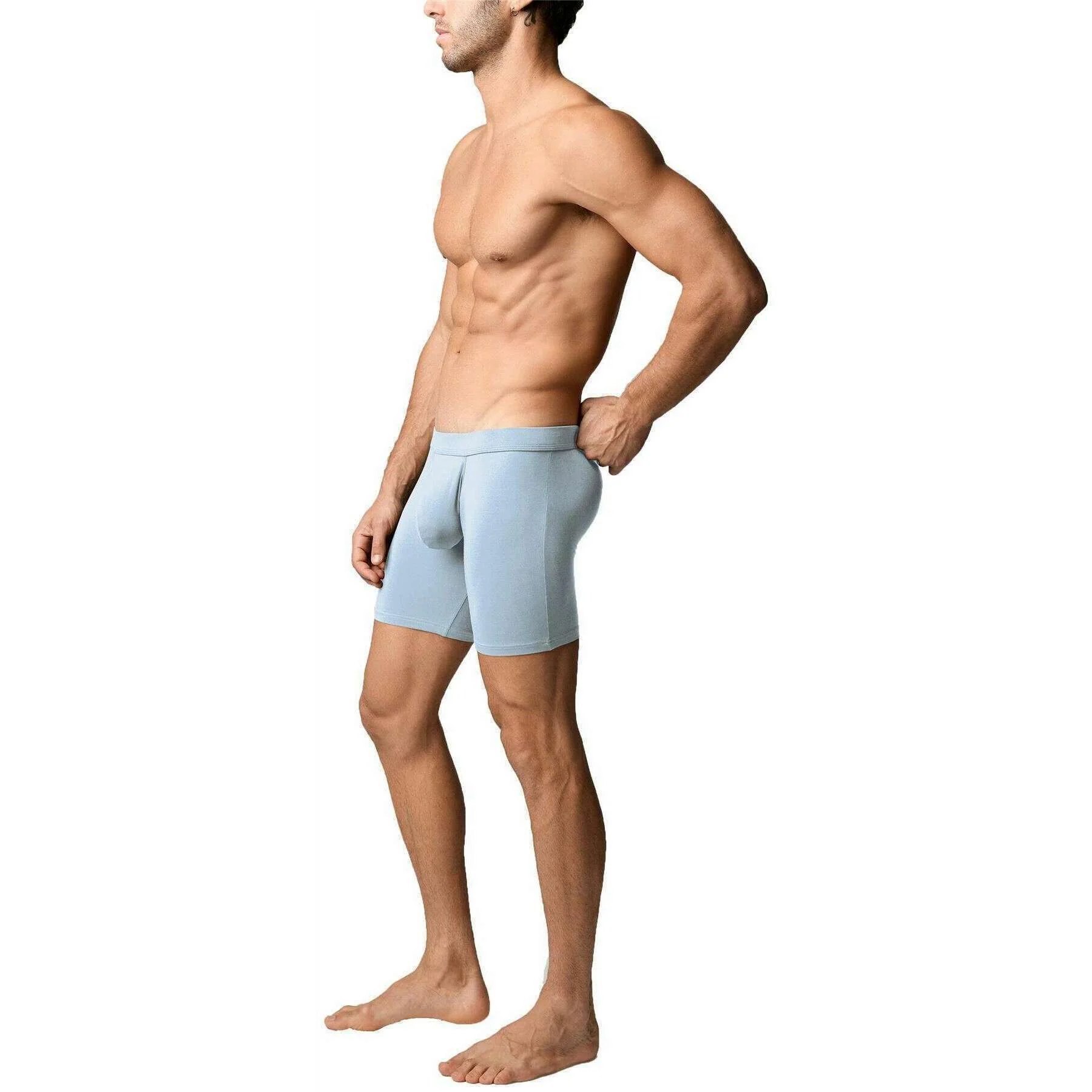 Obviously EliteMan Boxer Brief 6inch Leg - Celestial Blue - Image 5