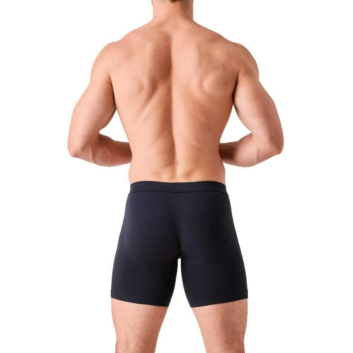 Obviously EliteMan Boxer Brief 6inch Leg - Charcoal Black - Image 5