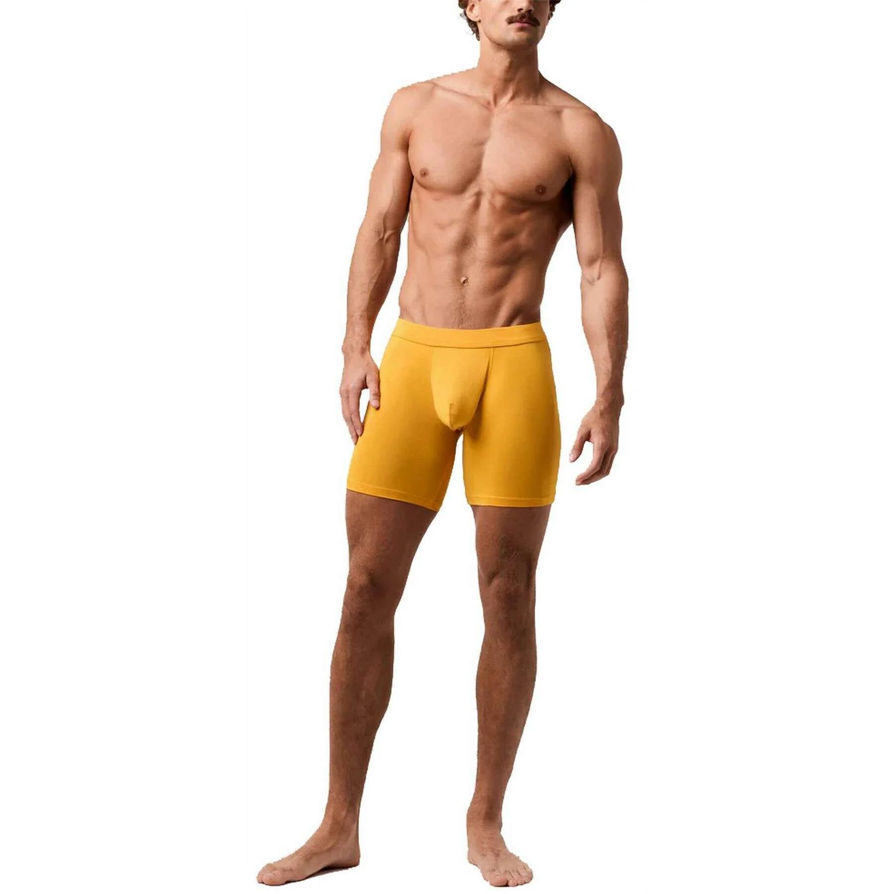 Obviously EliteMan Boxer Brief 6inch Leg - Gold