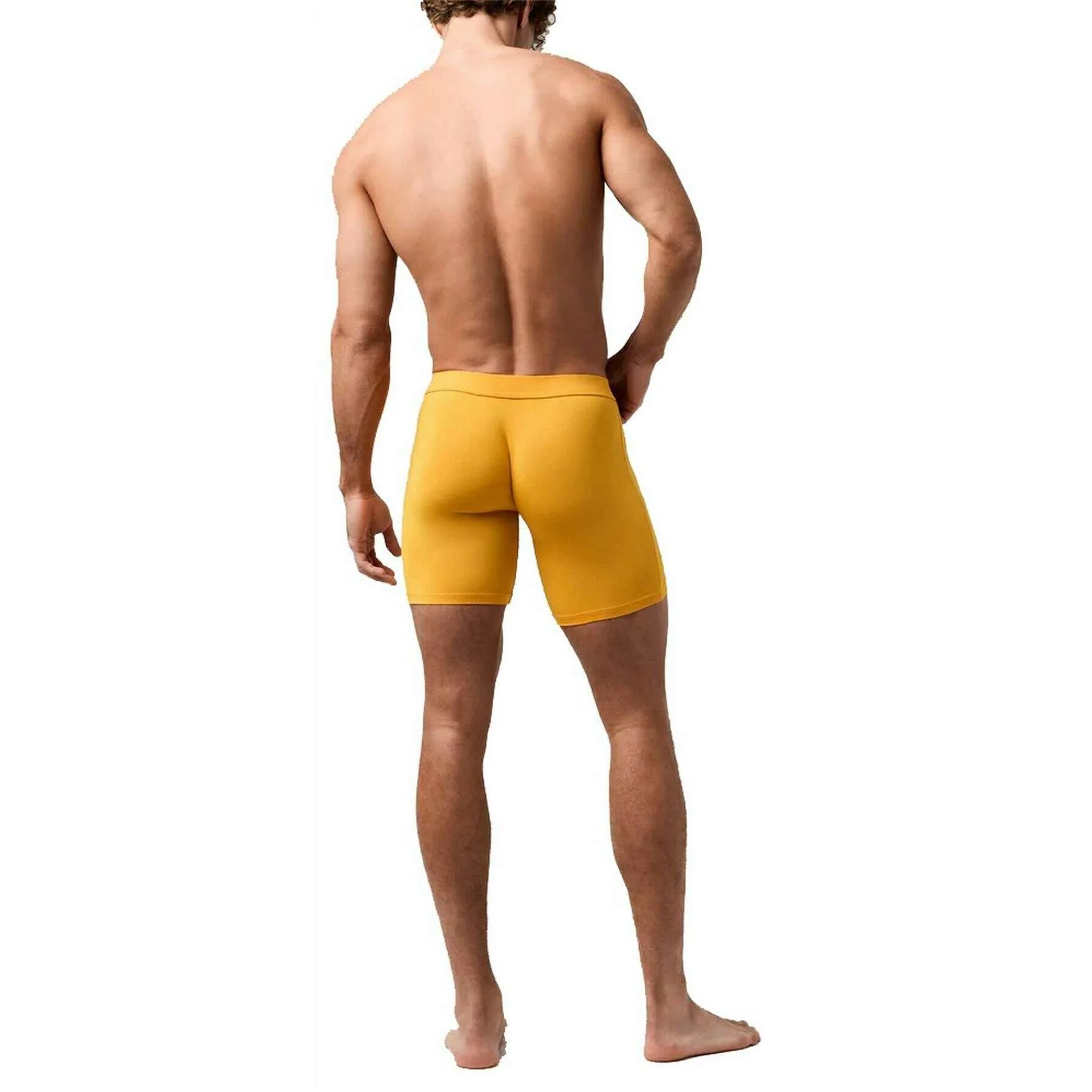 Obviously EliteMan Boxer Brief 6inch Leg - Gold - Image 2