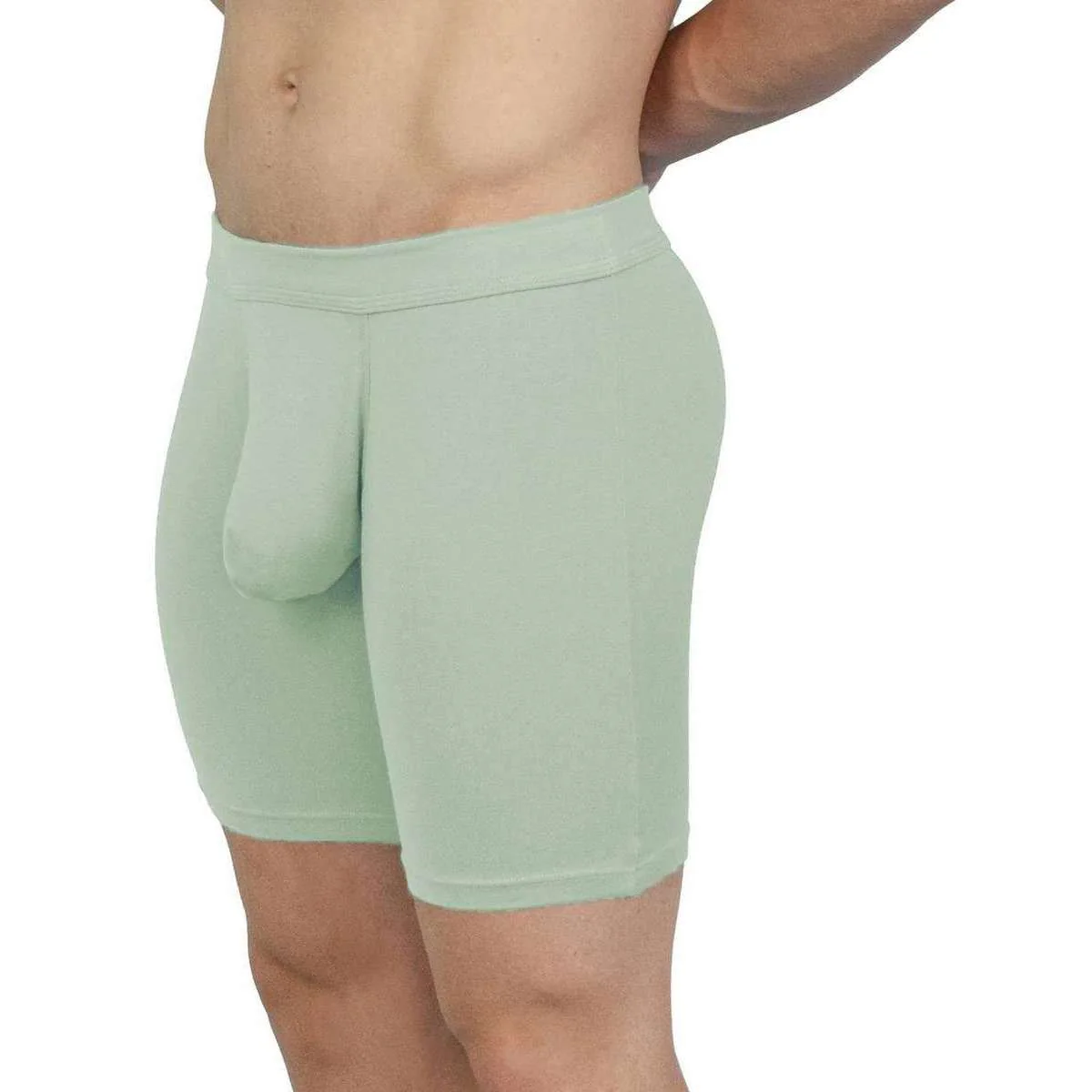 Obviously EliteMan Boxer Brief 6inch Leg - Mint Green - Image 6