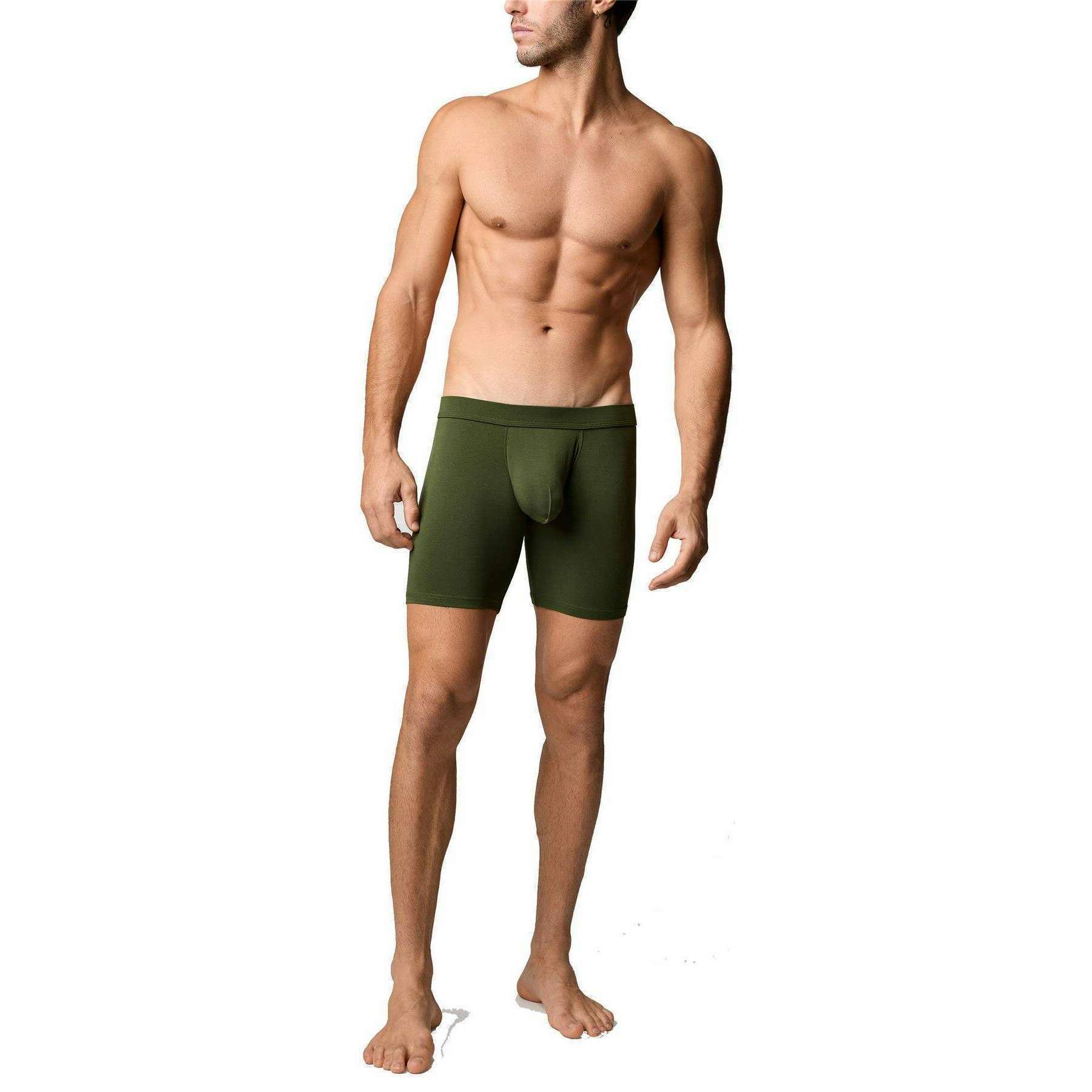 Obviously EliteMan Boxer Brief 6inch Leg - Rifle Green