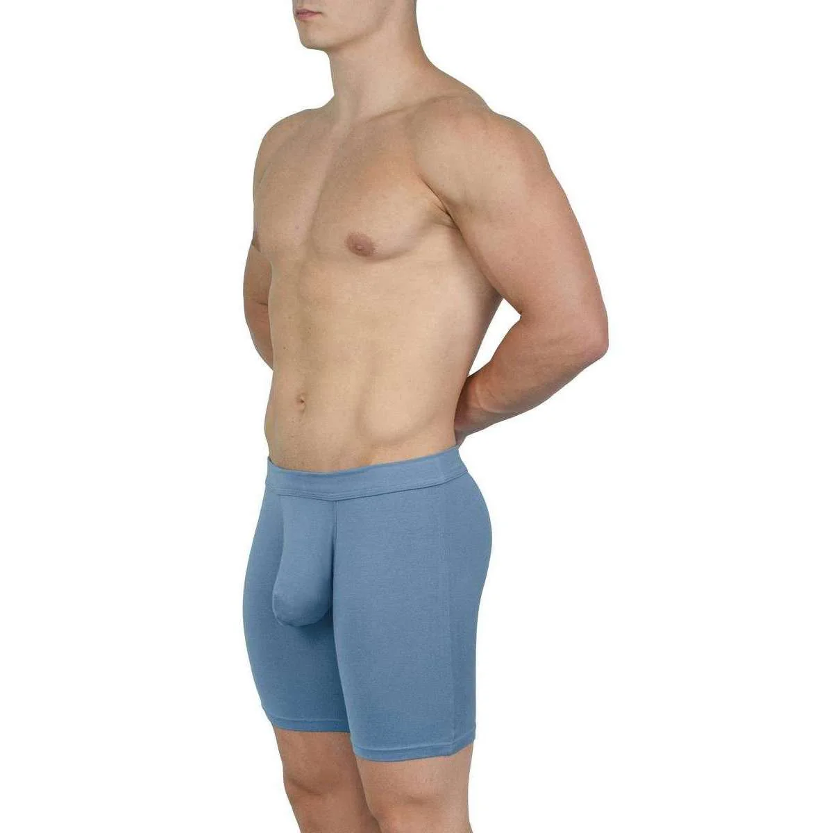 Obviously EliteMan Boxer Brief 6inch Leg - Slate Grey - Image 6