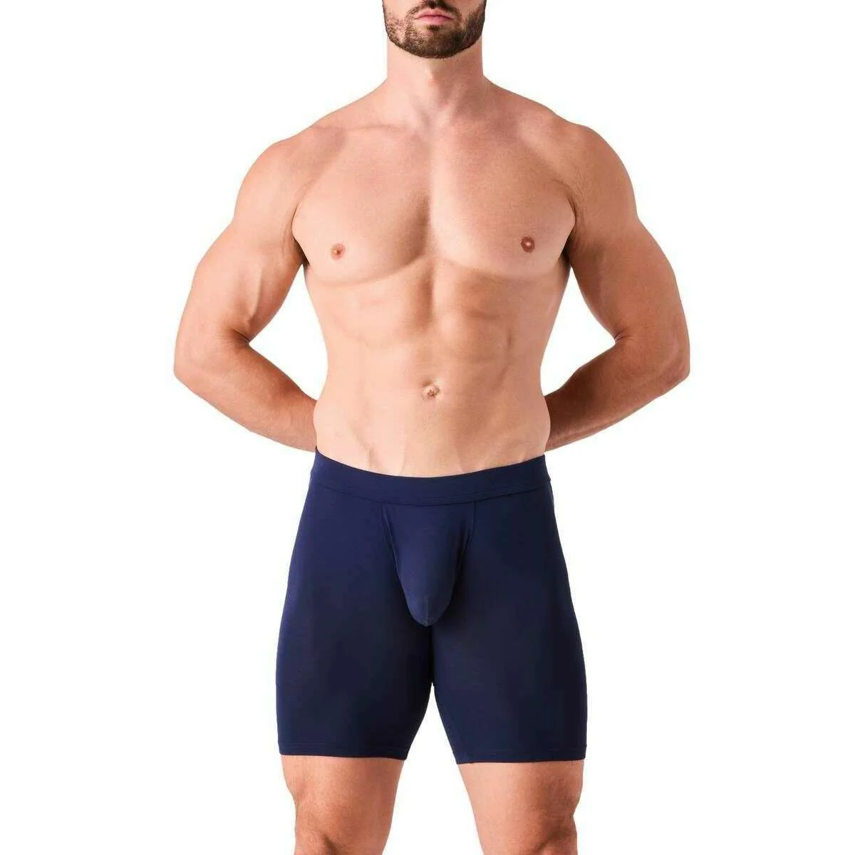 Obviously EliteMan Boxer Brief 9inch Leg - Abyss Navy - Image 4