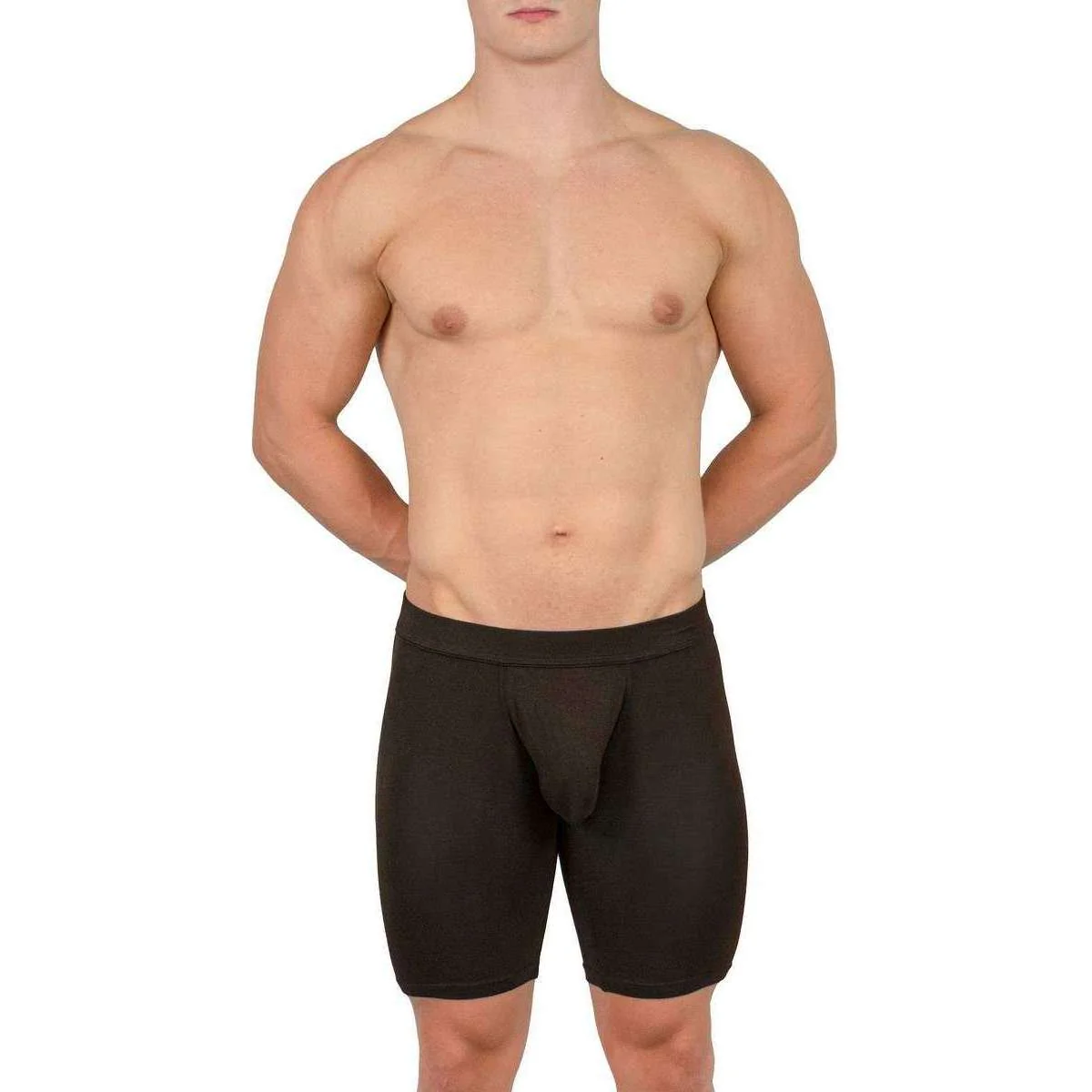 Obviously EliteMan Boxer Brief 9inch Leg - Black - Image 4