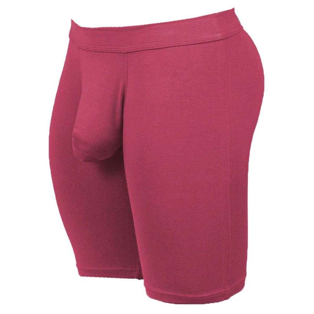 Obviously EliteMan Boxer Brief 9inch Leg - Brick Red - Image 3