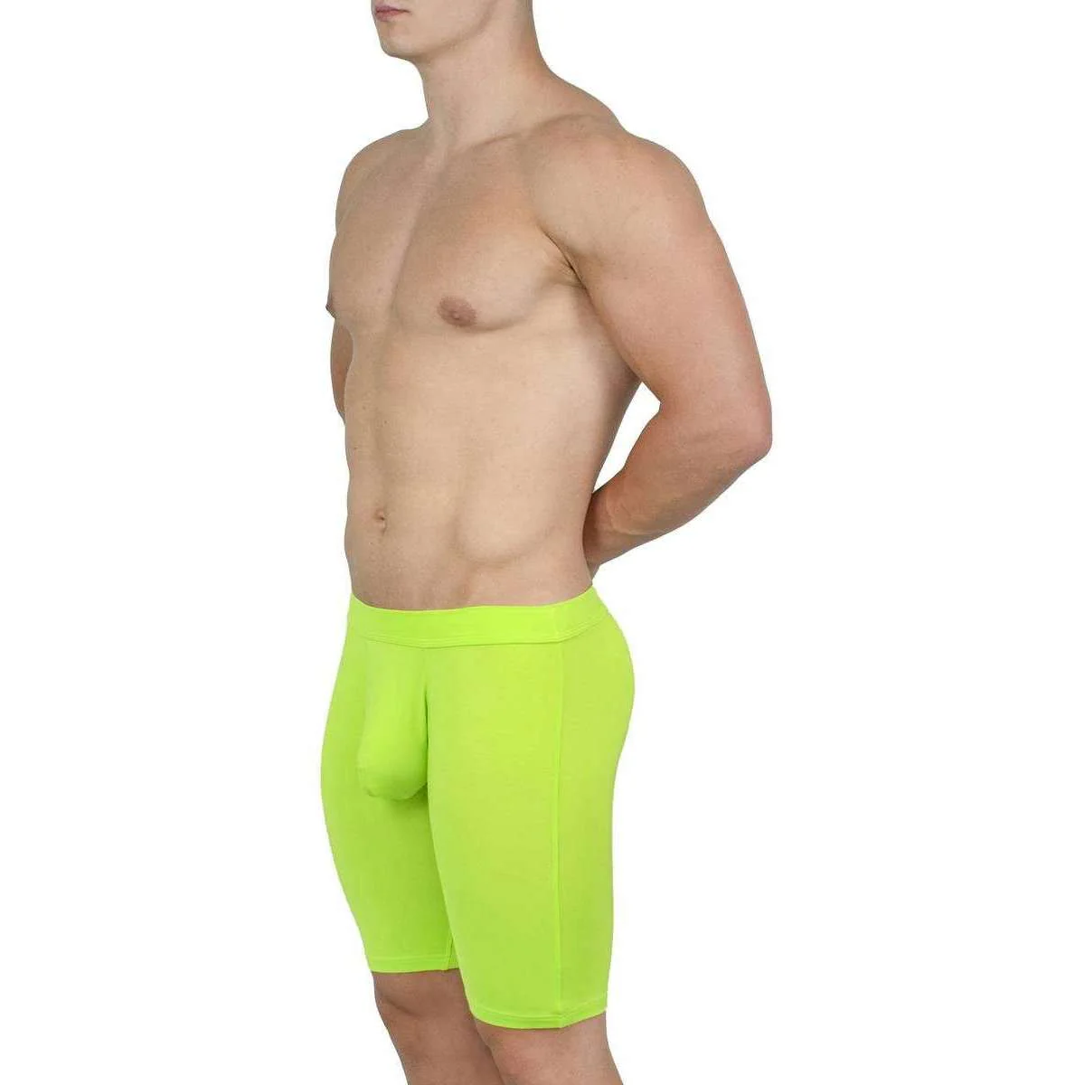 Obviously EliteMan Boxer Brief 9inch Leg - Lime - Image 6