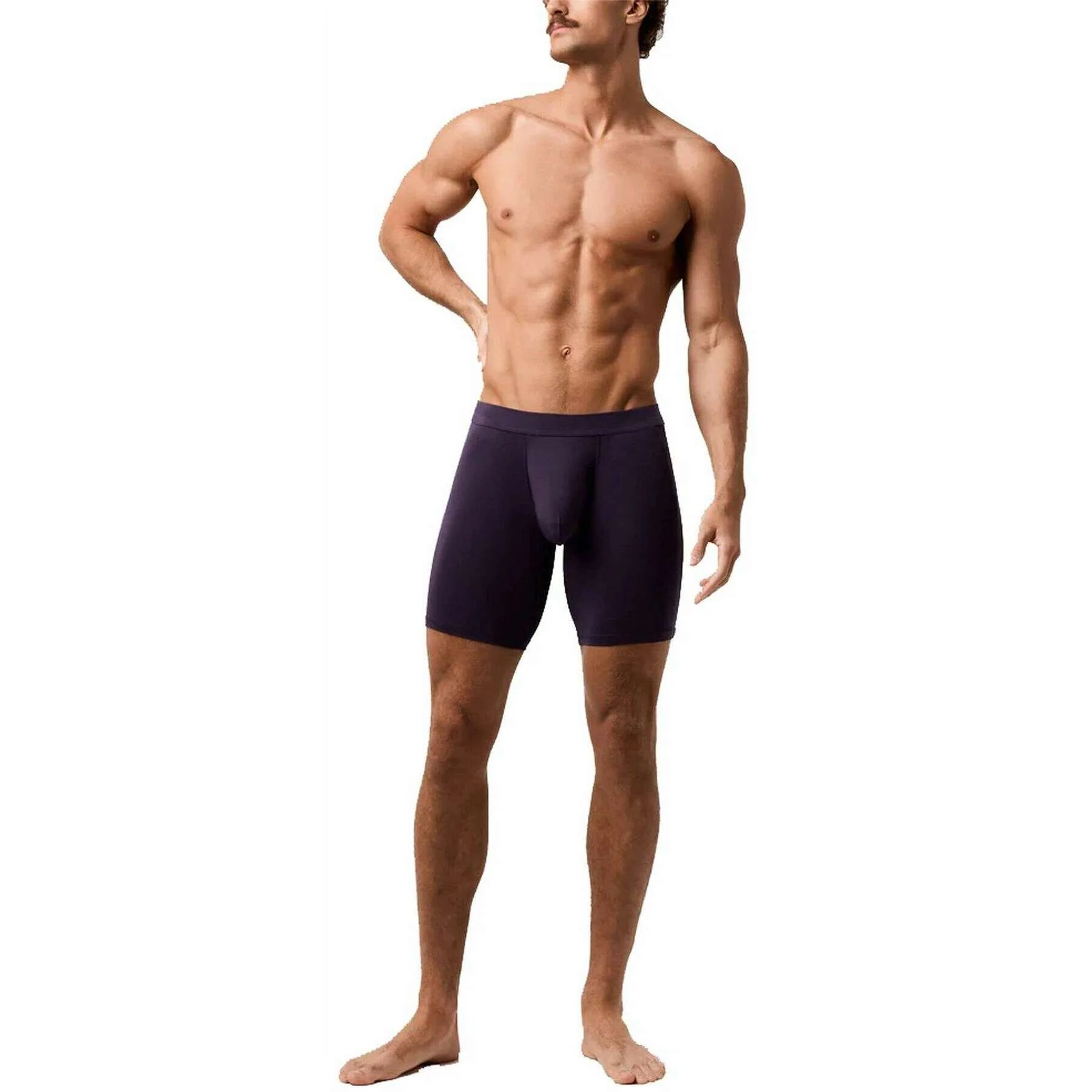 Obviously EliteMan Boxer Brief 9inch Leg - Nightshade Purple - Image 3
