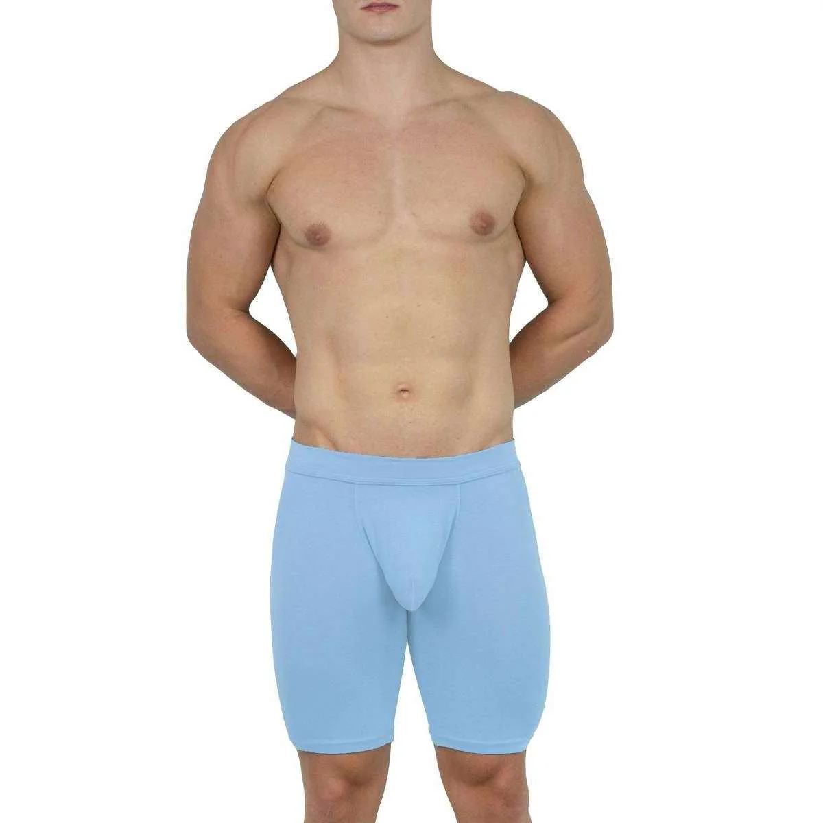 Obviously EliteMan Boxer Brief 9inch Leg - Sky Blue - Image 4
