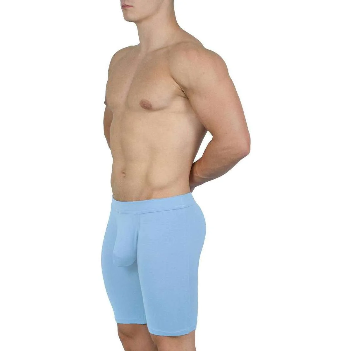 Obviously EliteMan Boxer Brief 9inch Leg - Sky Blue - Image 6