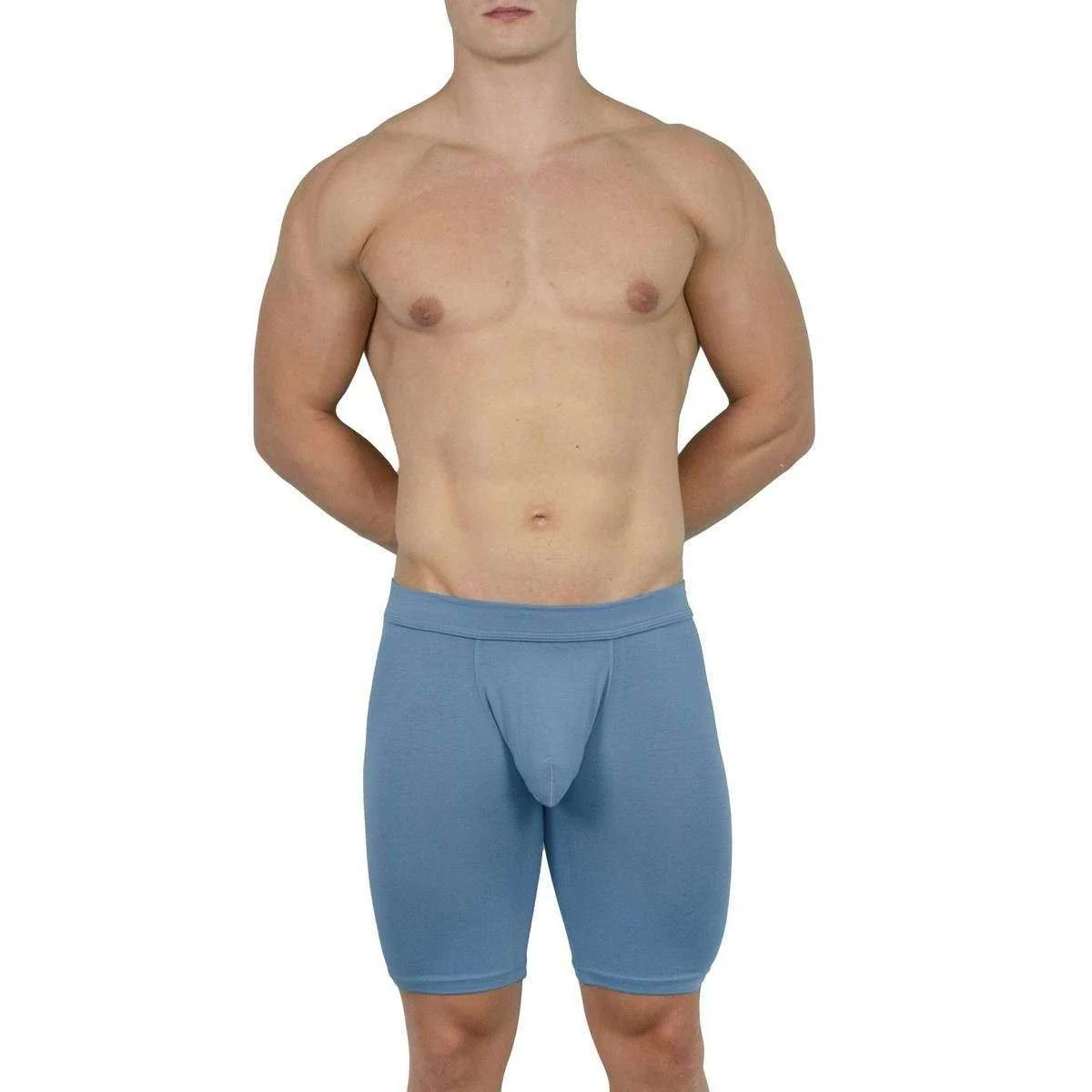 Obviously EliteMan Boxer Brief 9inch Leg - Slate Grey - Image 4
