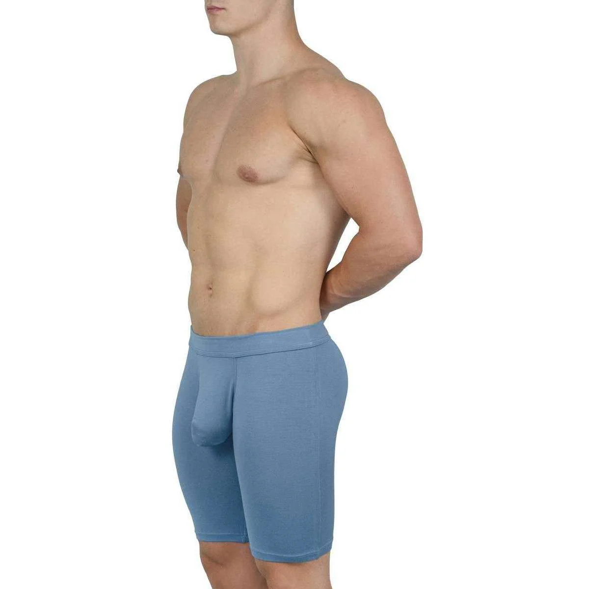 Obviously EliteMan Boxer Brief 9inch Leg - Slate Grey - Image 6