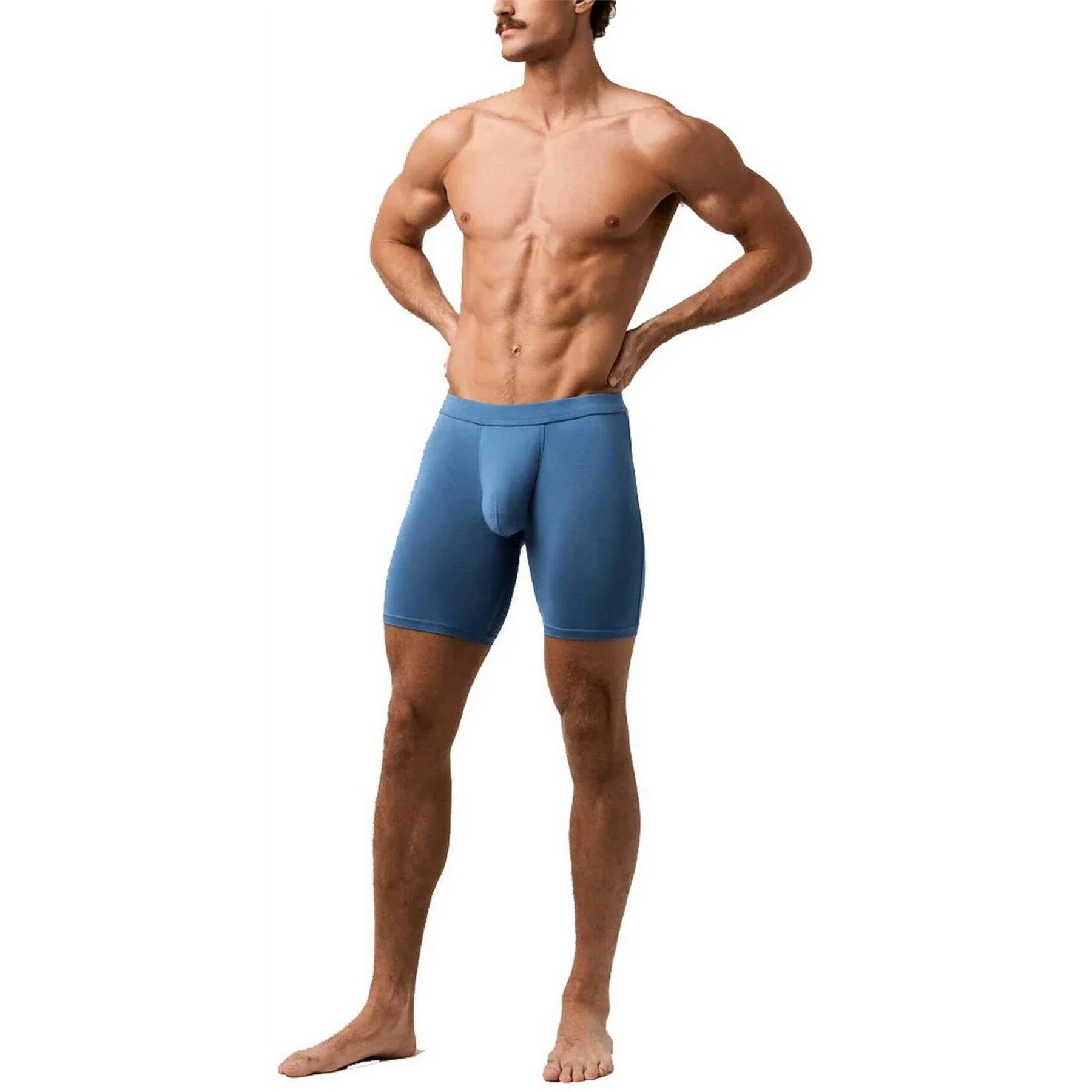 Obviously EliteMan Boxer Brief 9inch Leg - Stellar Blue - Image 3