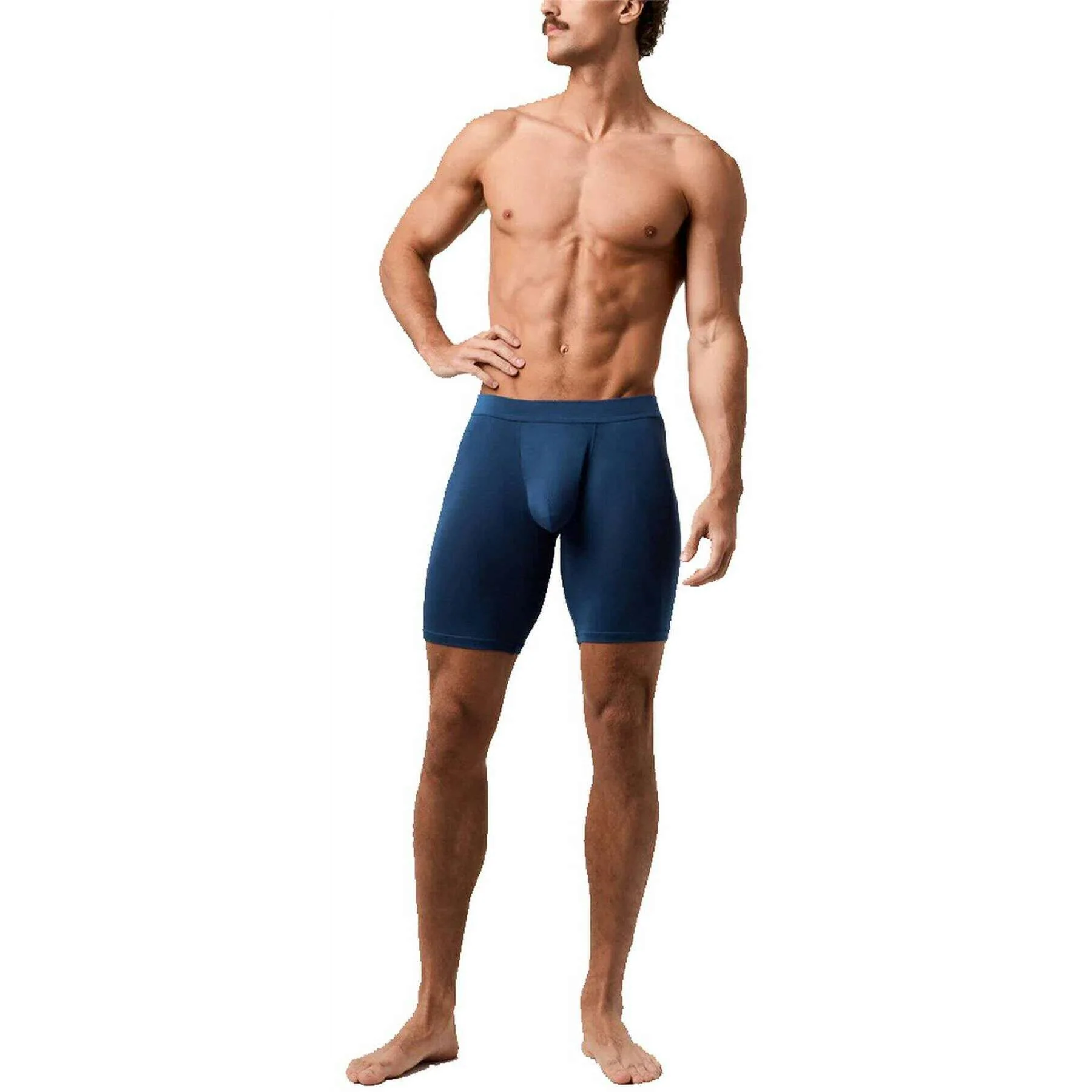 Obviously EliteMan Boxer Brief 9inch Leg - Titan Blue - Image 4