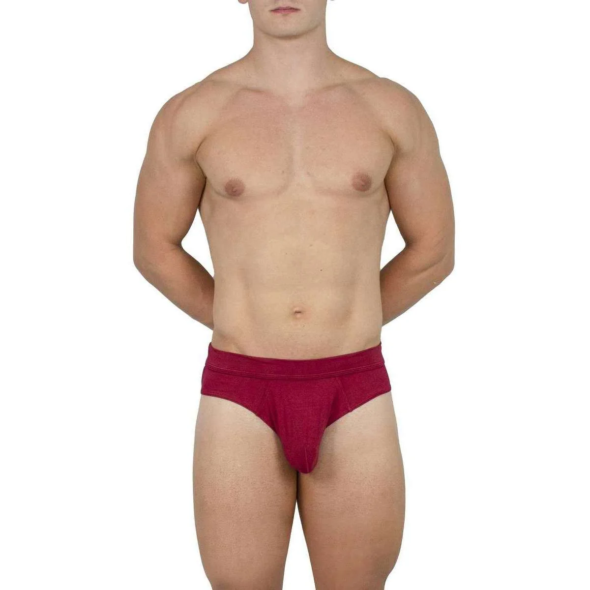 Obviously EliteMan Brief - Maroon Red - Image 10