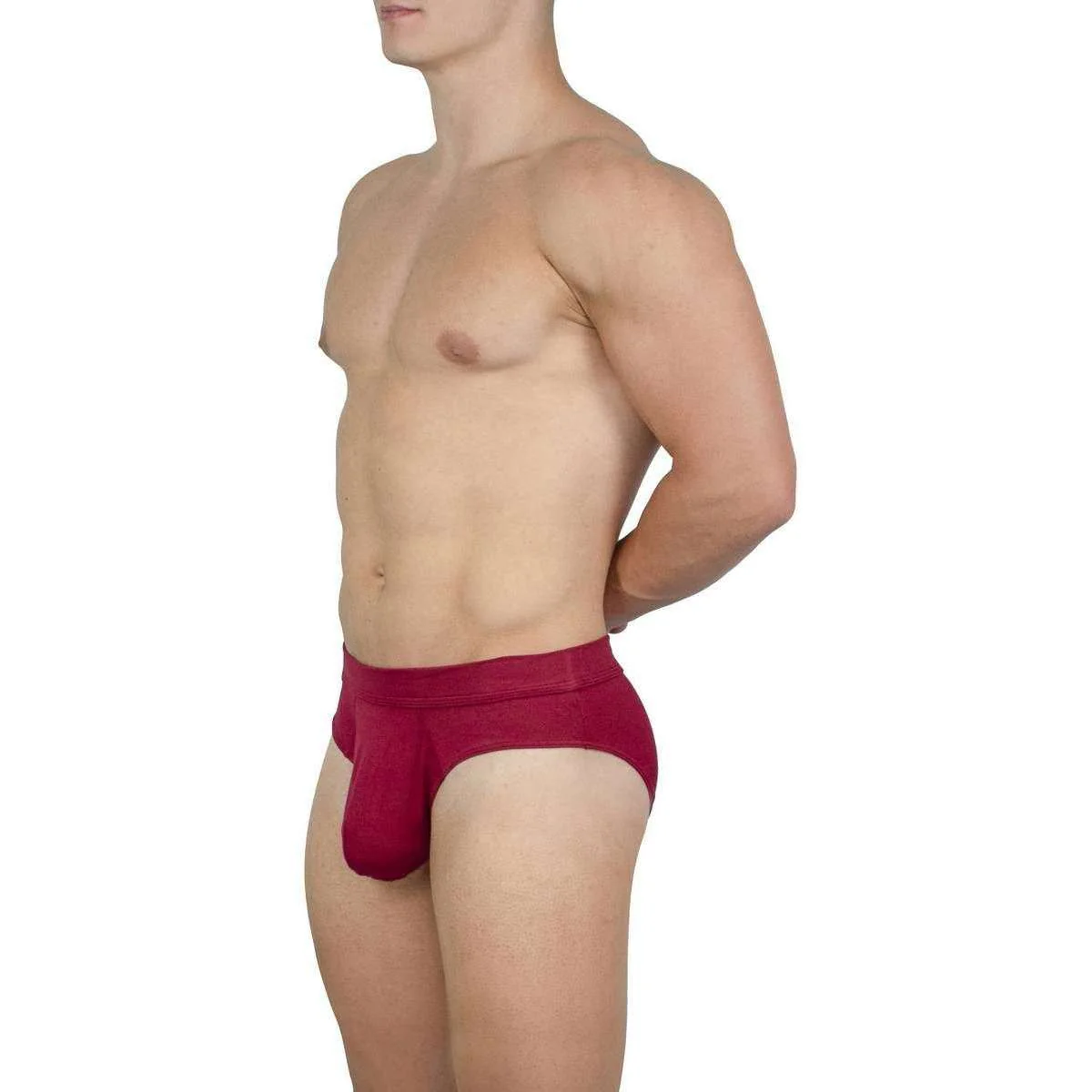 Obviously EliteMan Brief - Maroon Red - Image 6