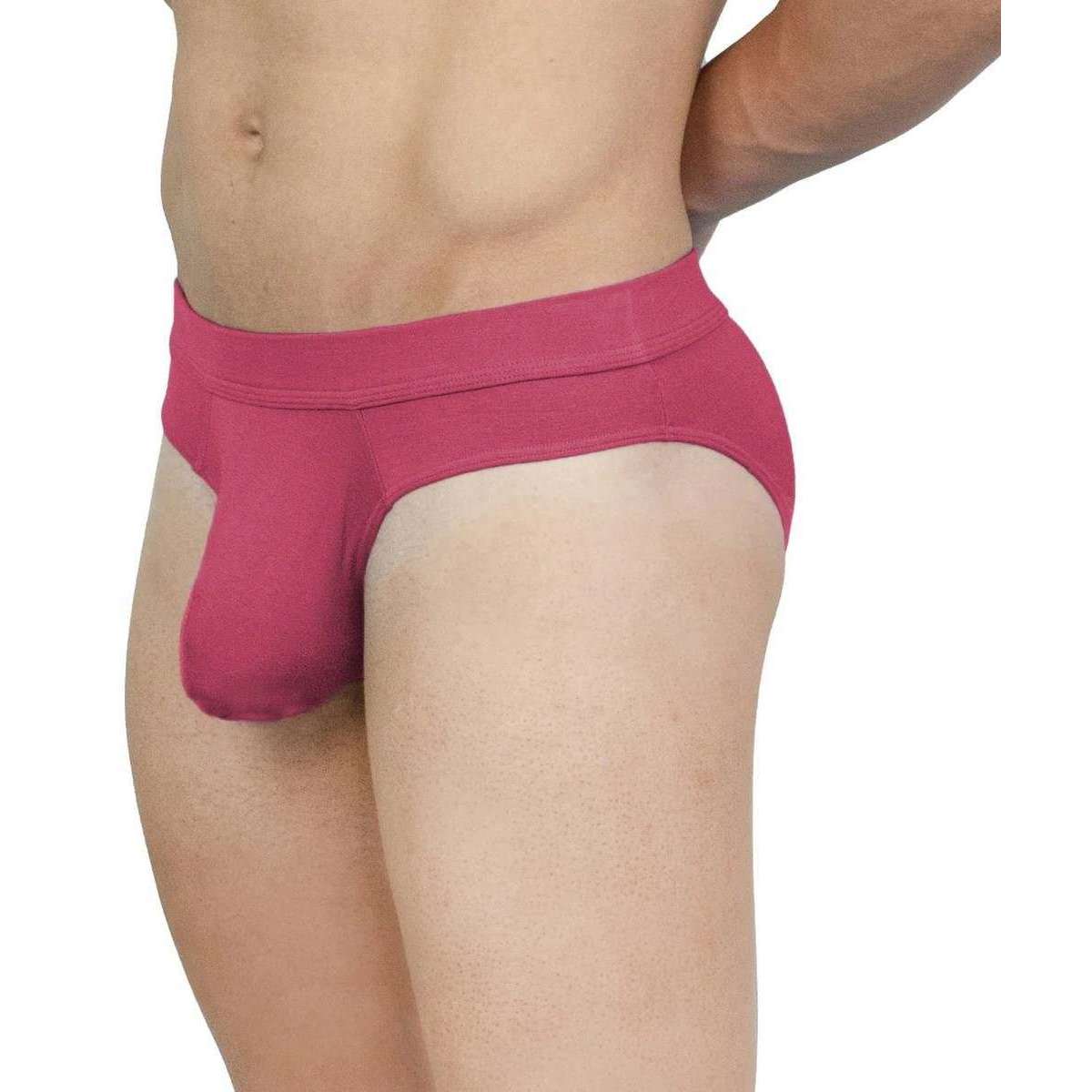 Obviously EliteMan Hipster Brief - Brick Red - Image 6