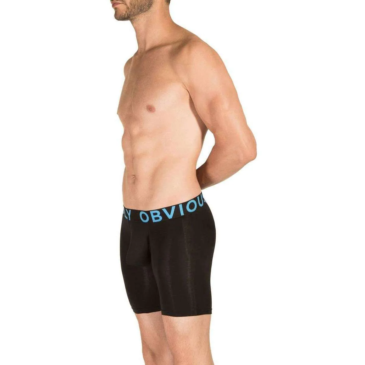 Obviously Everyman AnatoMAX Boxer Breif 6inch Leg - Black - Image 6