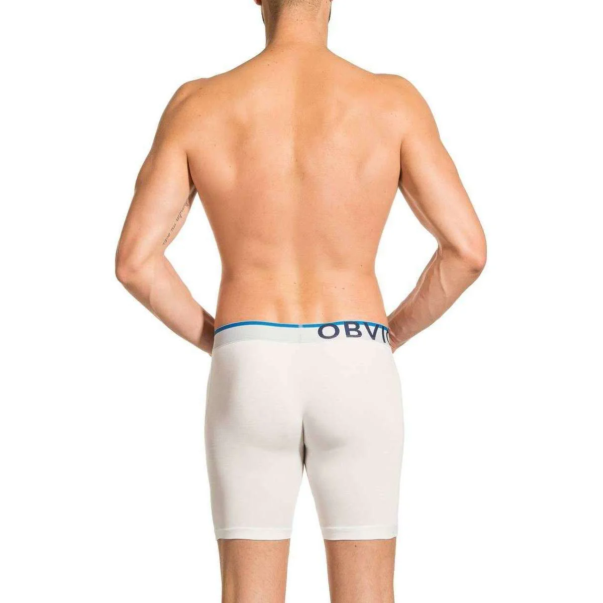 Obviously Everyman AnatoMAX Boxer Breif 6inch Leg - White - Image 5