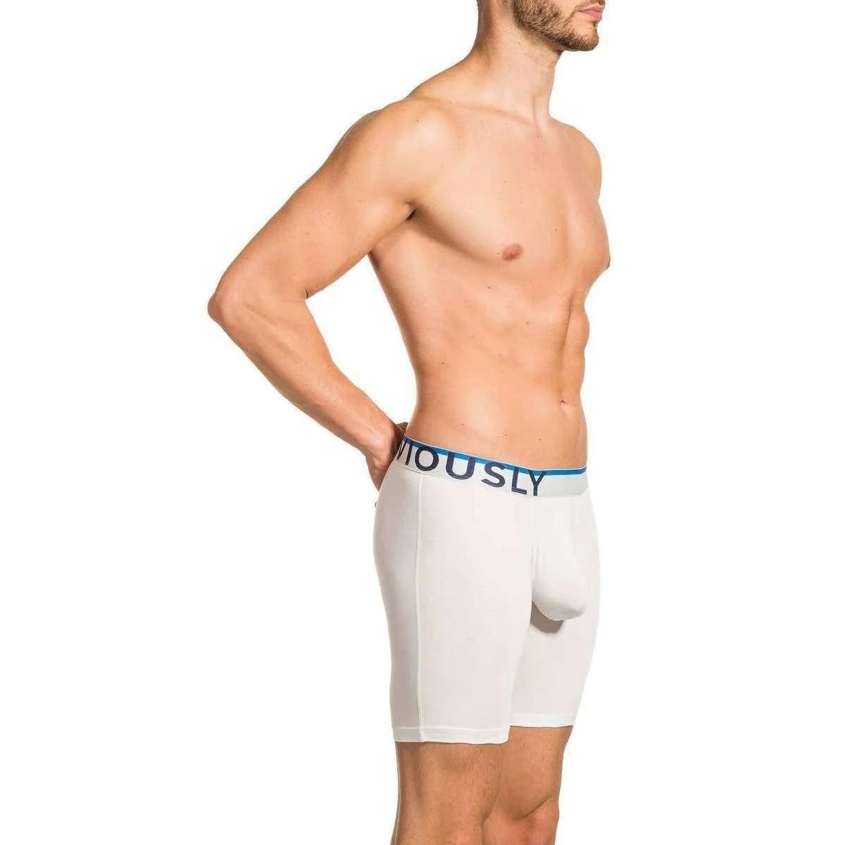 Obviously Everyman AnatoMAX Boxer Breif 6inch Leg - White - Image 6