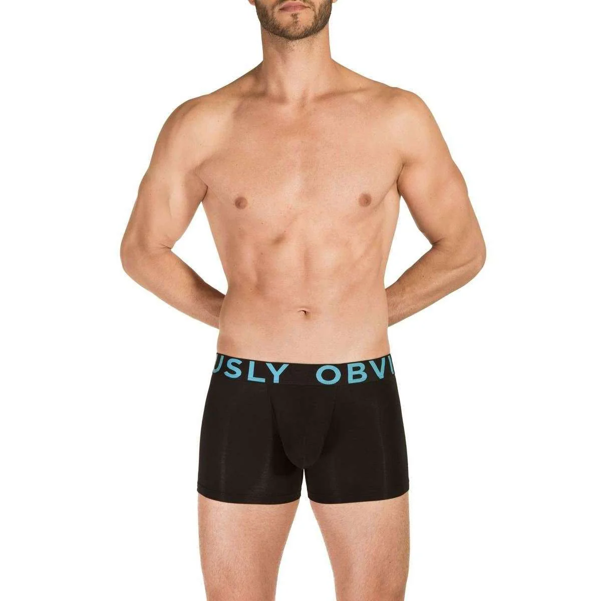 Obviously EveryMan AnatoMAX Boxer Brief 3inch Leg - Black - Image 4