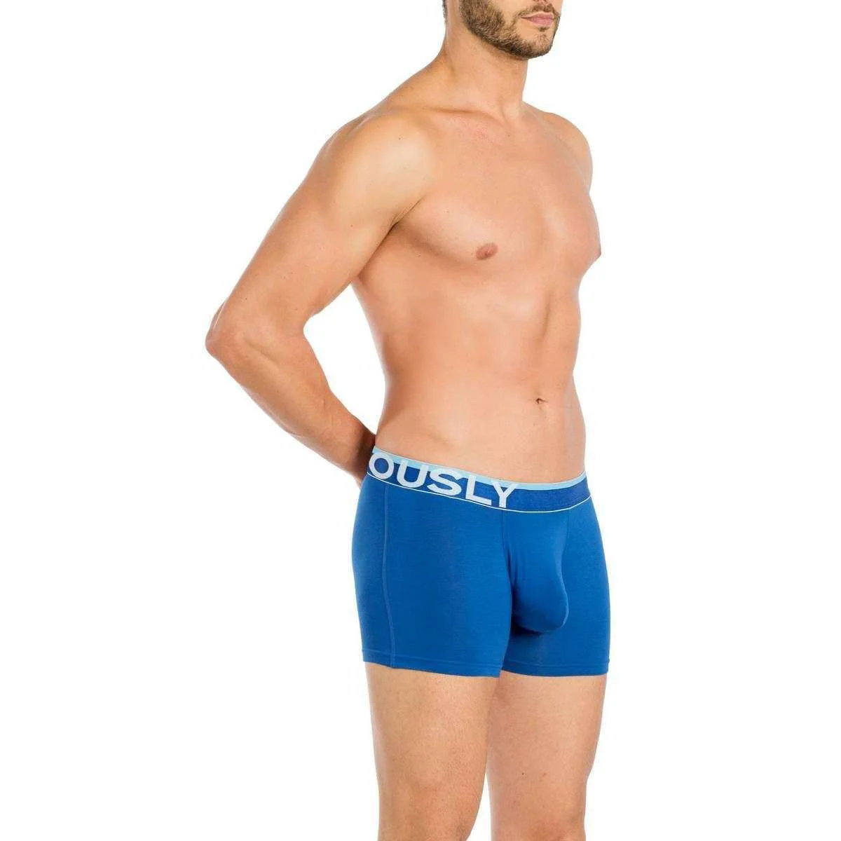 Obviously EveryMan AnatoMAX Boxer Brief 3inch Leg - Blue - Image 6