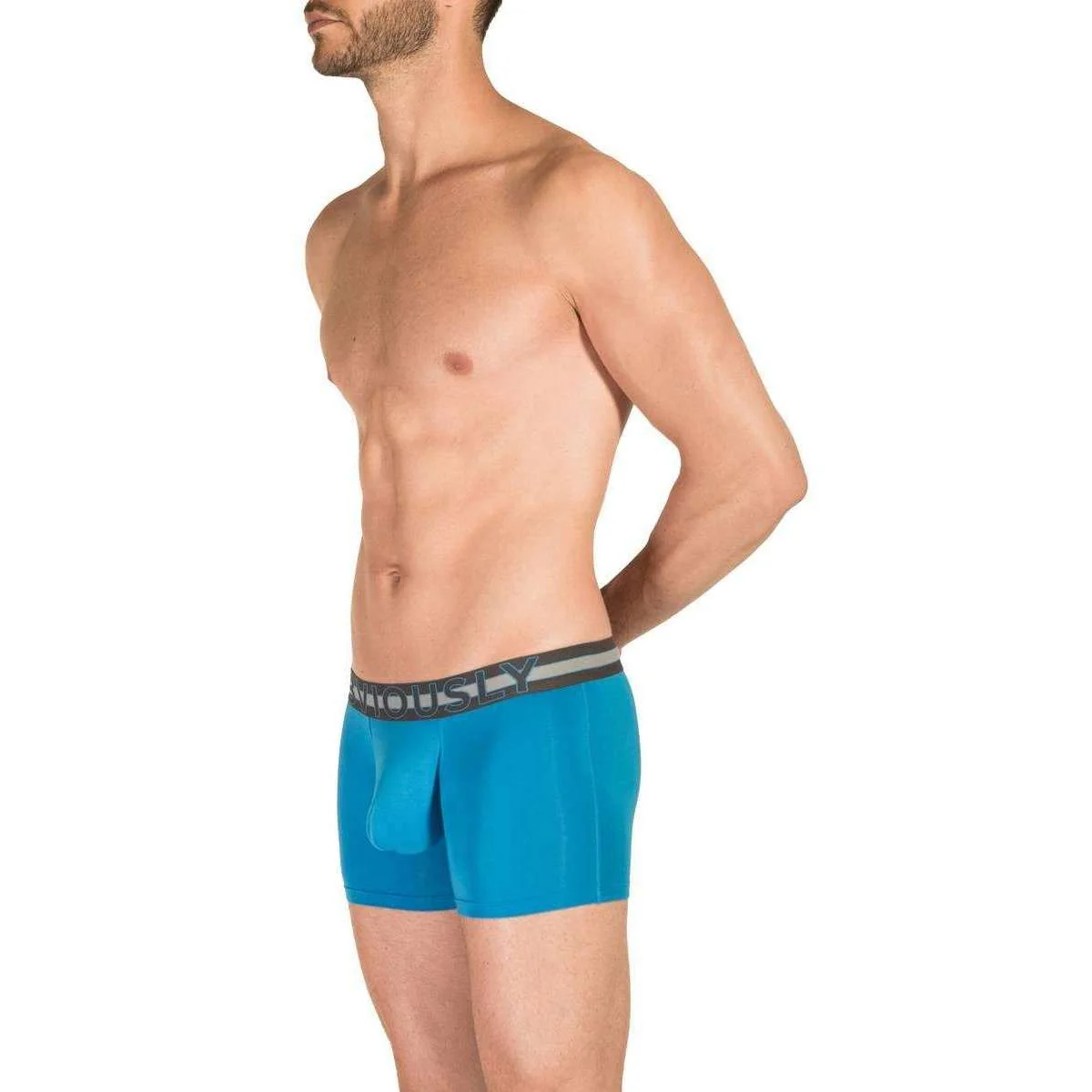 Obviously EveryMan AnatoMAX Boxer Brief 3inch Leg - Bondi Blue - Image 6