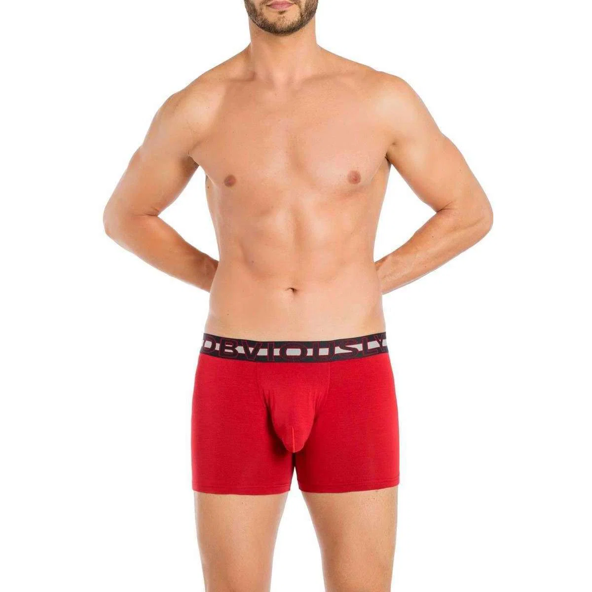 Obviously EveryMan AnatoMAX Boxer Brief 3inch Leg - Chilli Red - Image 4