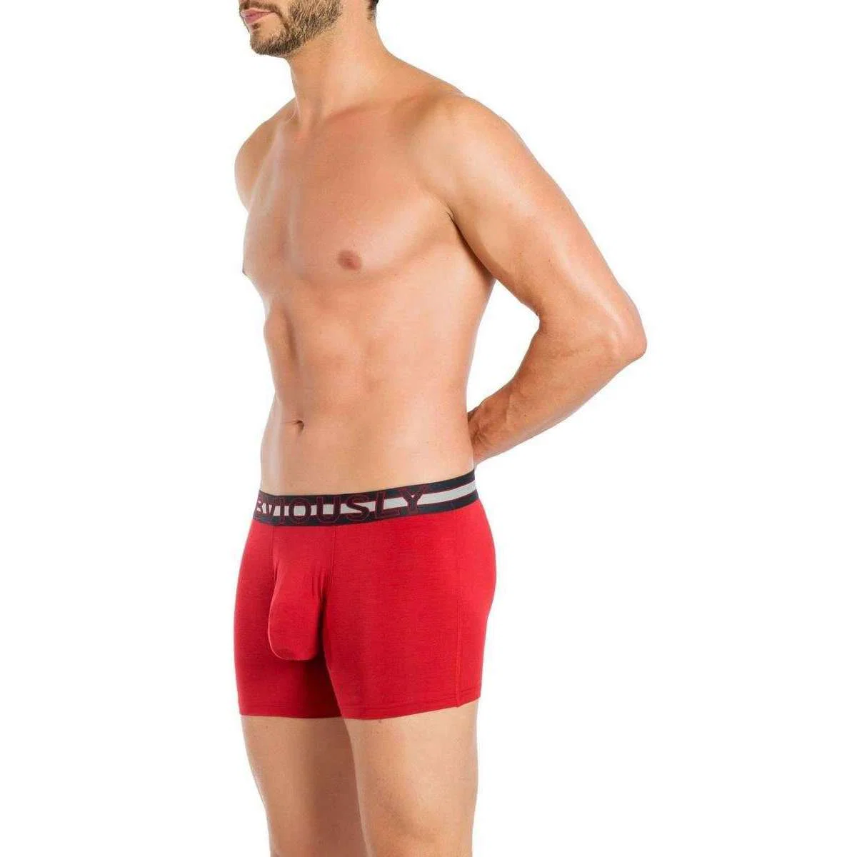 Obviously EveryMan AnatoMAX Boxer Brief 3inch Leg - Chilli Red - Image 5