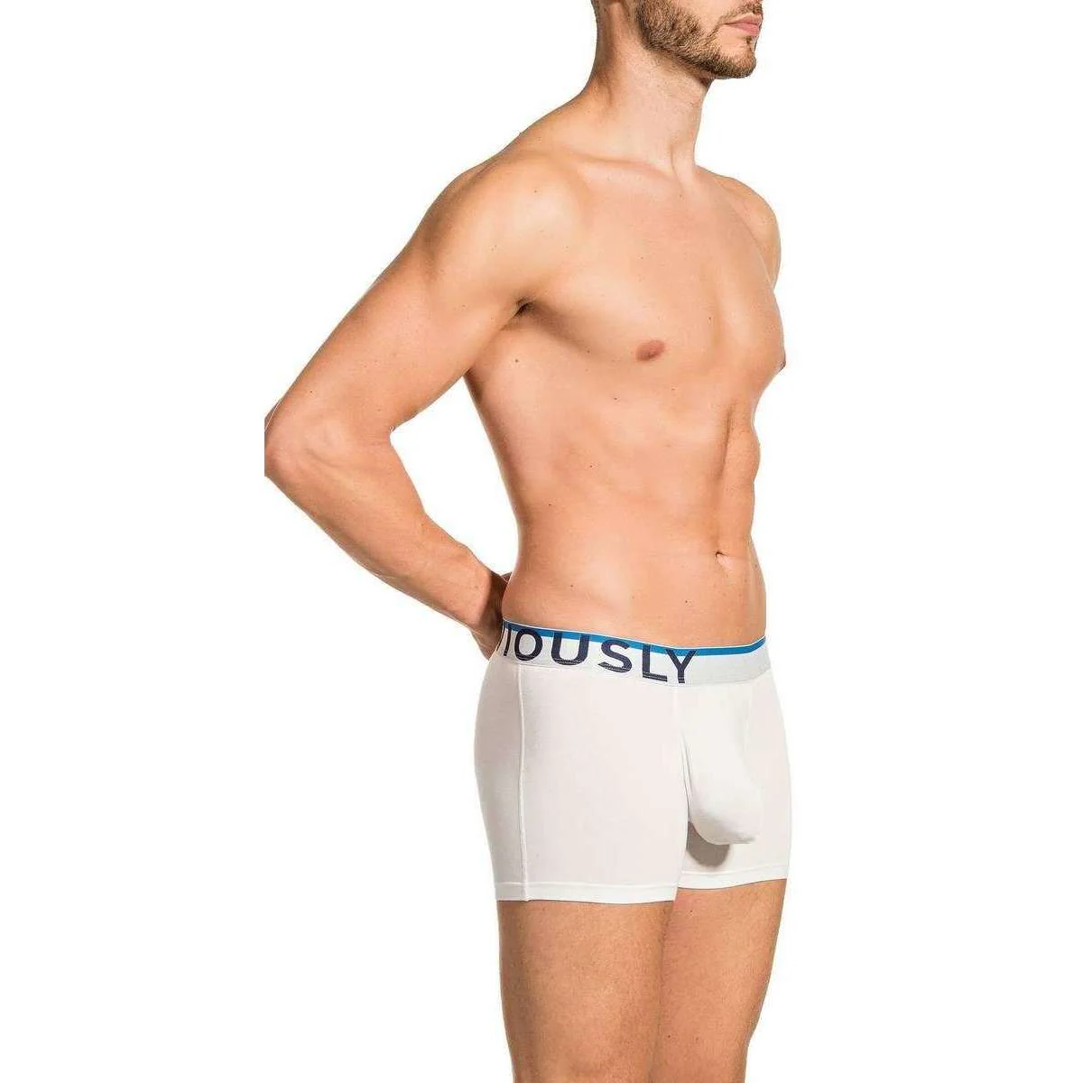 Obviously Everyman AnatoMAX Boxer Brief 3inch Leg - White - Image 3
