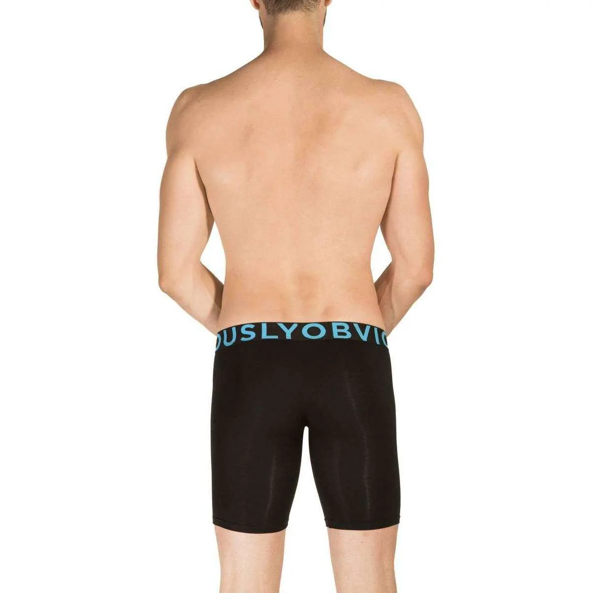 Obviously EveryMan AnatoMAX Boxer Brief 9inch Leg - Black - Image 5