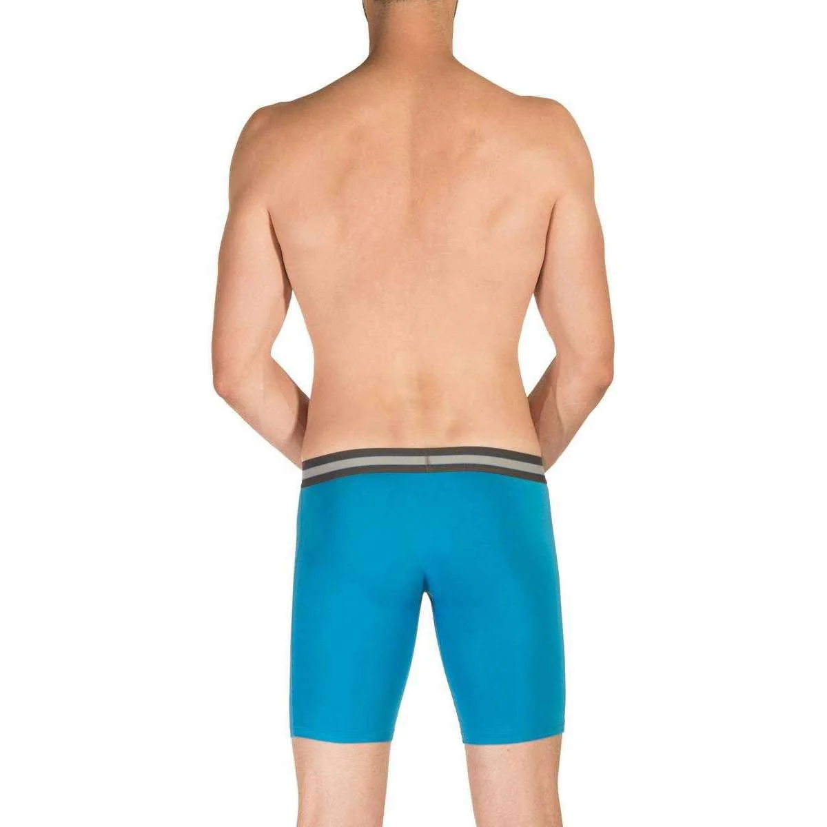Obviously EveryMan AnatoMAX Boxer Brief 9inch Leg - Bondi Blue - Image 5