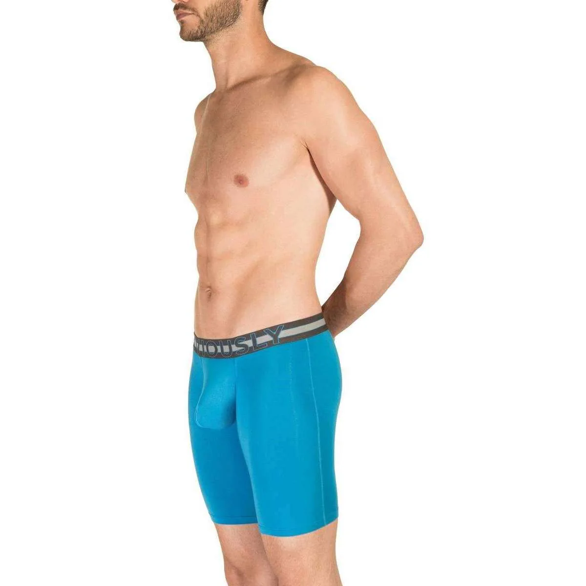 Obviously EveryMan AnatoMAX Boxer Brief 9inch Leg - Bondi Blue - Image 6