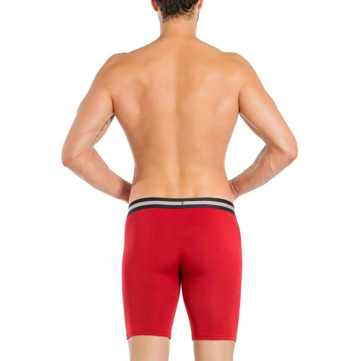 Obviously EveryMan AnatoMAX Boxer Brief 9inch Leg - Chilli Red - Image 6