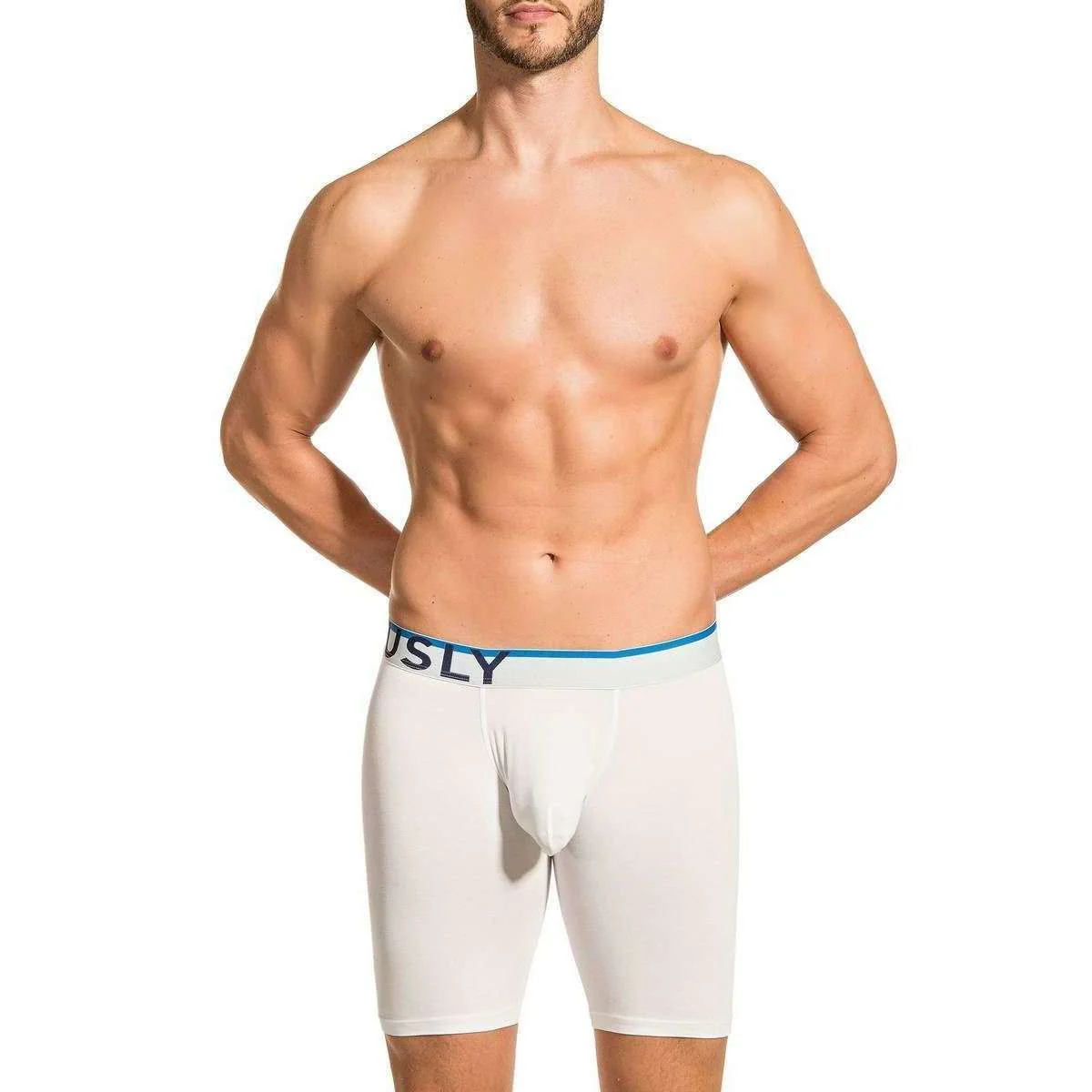 Obviously Everyman AnatoMAX Boxer Brief 9inch Leg - White - Image 3