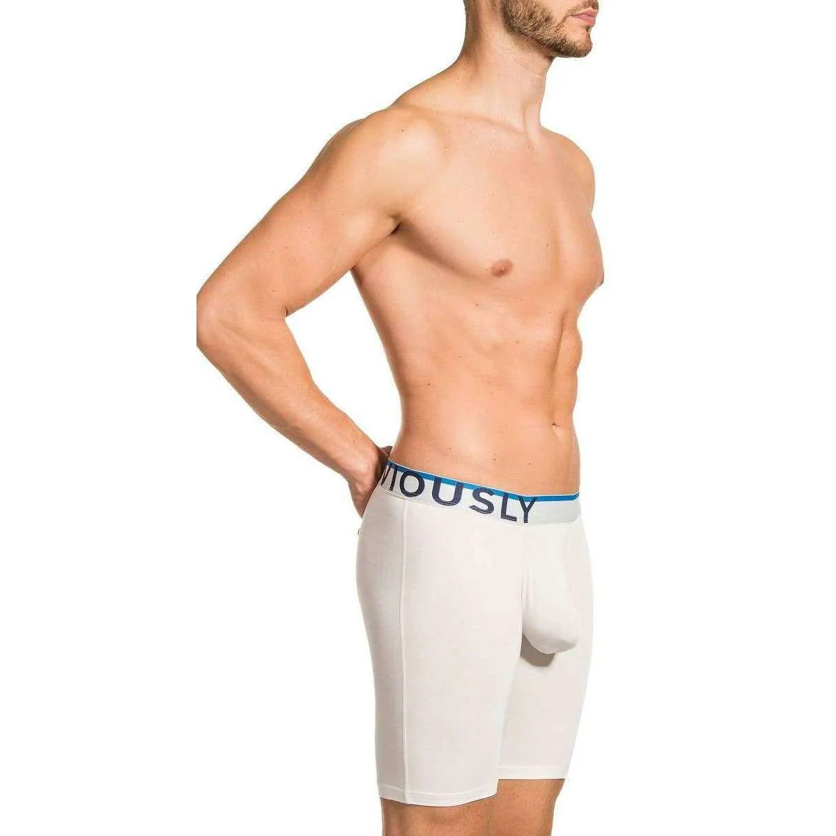 Obviously Everyman AnatoMAX Boxer Brief 9inch Leg - White - Image 5
