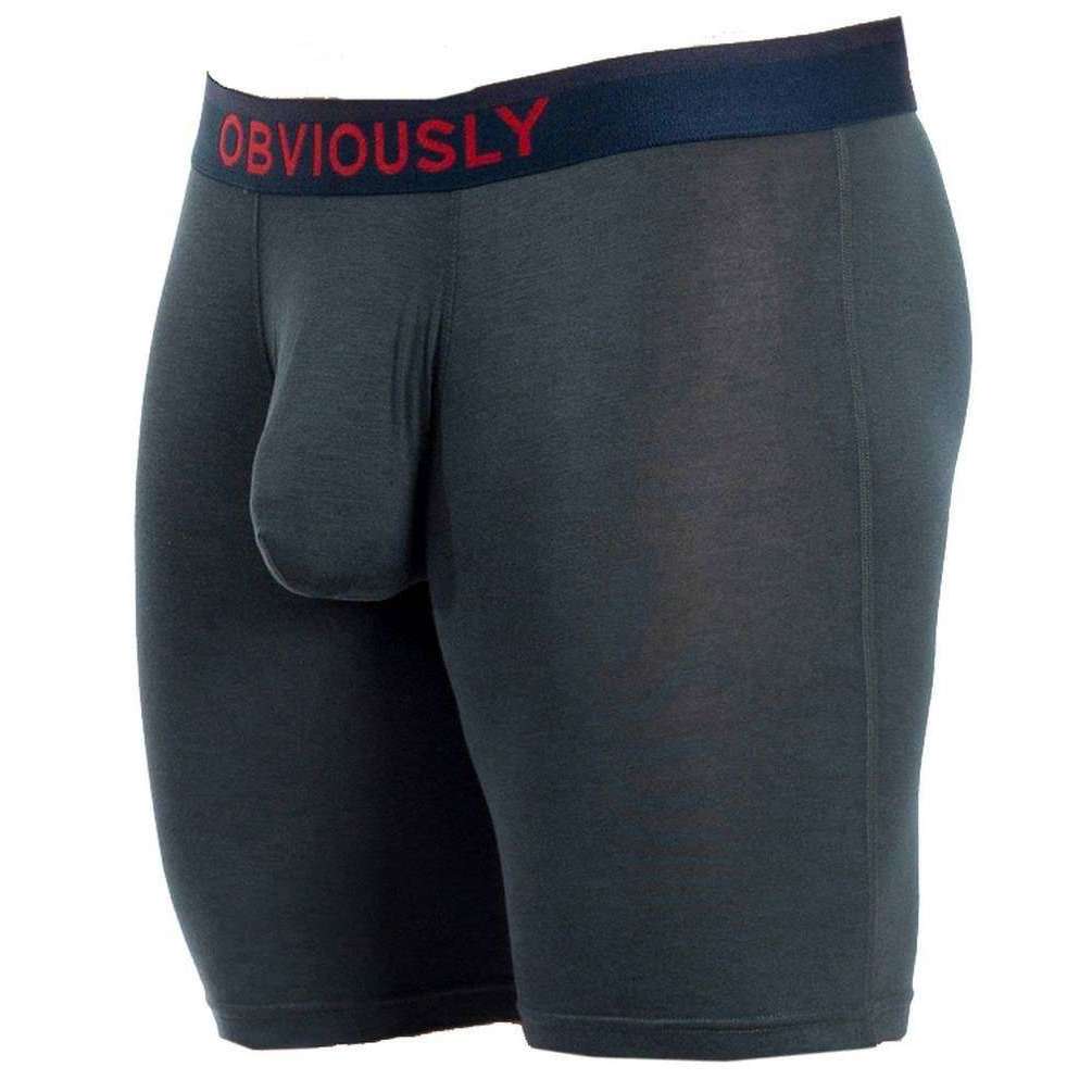 Obviously FreeMan AnatoFREE Boxer Brief 6inch Leg - Ash Grey - Image 3