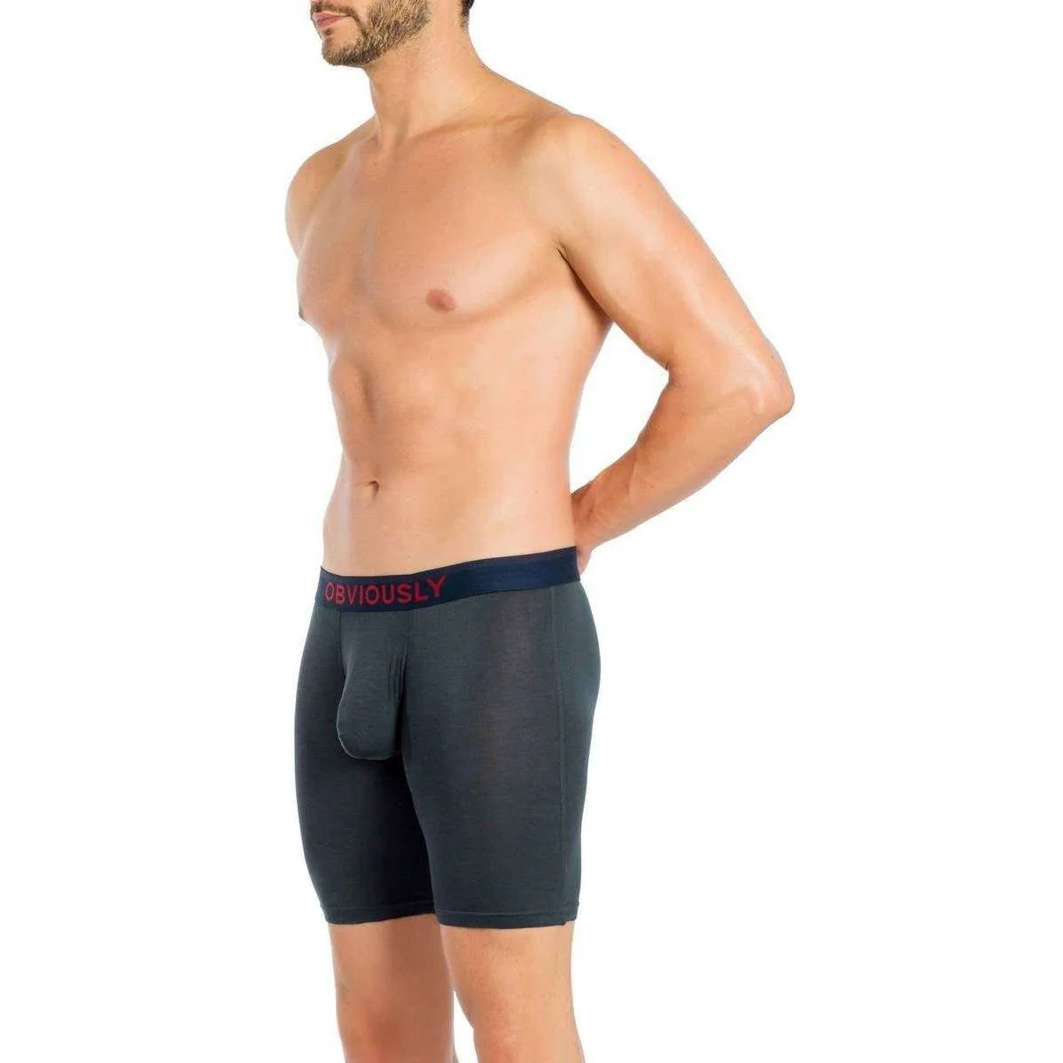 Obviously FreeMan AnatoFREE Boxer Brief 6inch Leg - Ash Grey - Image 6
