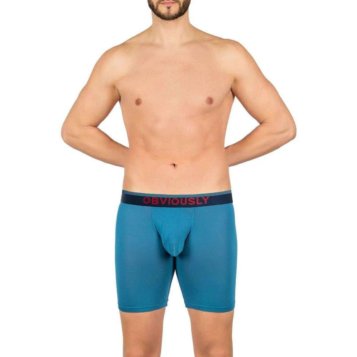 Obviously FreeMan AnatoFREE Boxer Brief 6inch Leg - Pacific Blue - Image 4