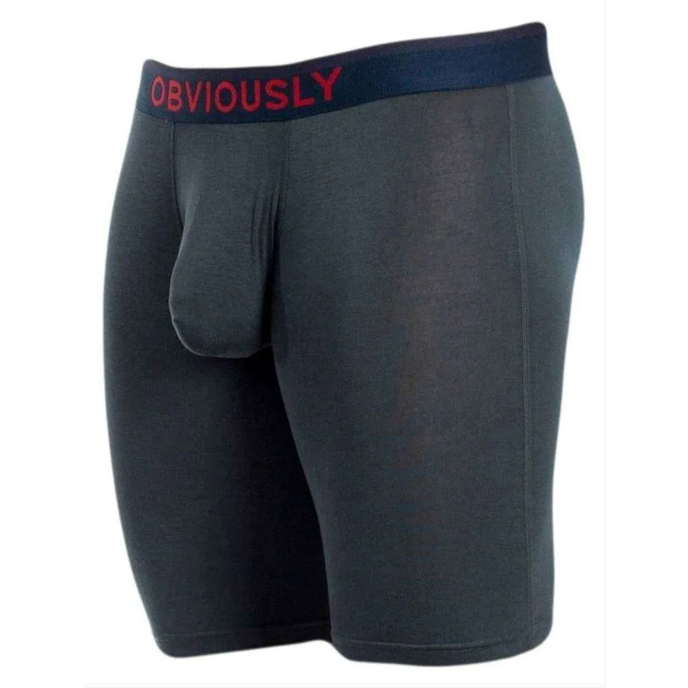 Obviously FreeMan AnatoFREE Boxer Brief 9inch Leg - Ash Grey - Image 2