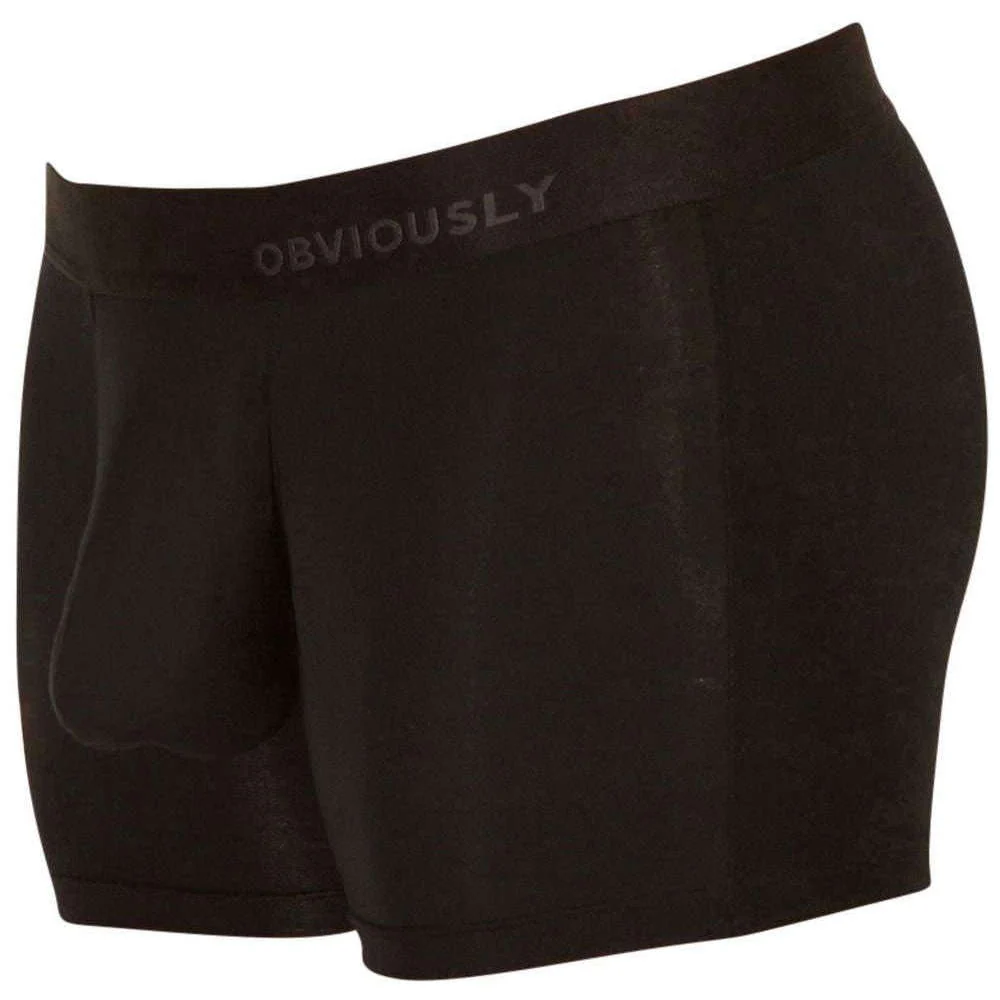 Obviously PrimeMan AnatoMAX Boxer Brief 3inch Leg - Black - Image 3