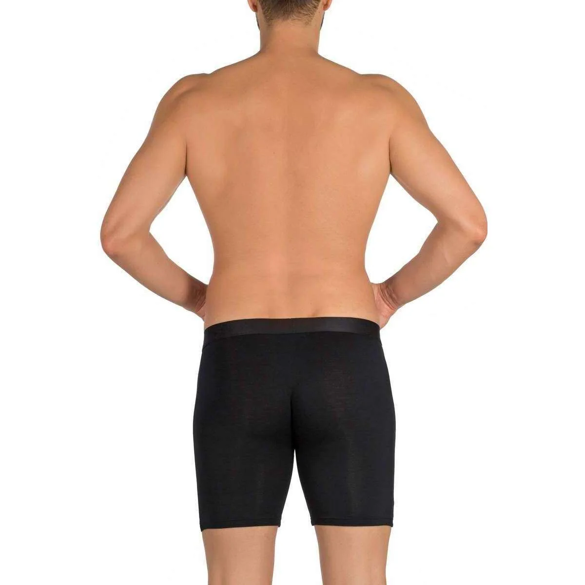 Obviously PrimeMan AnatoMAX Boxer Brief 6inch Leg - Black - Image 5