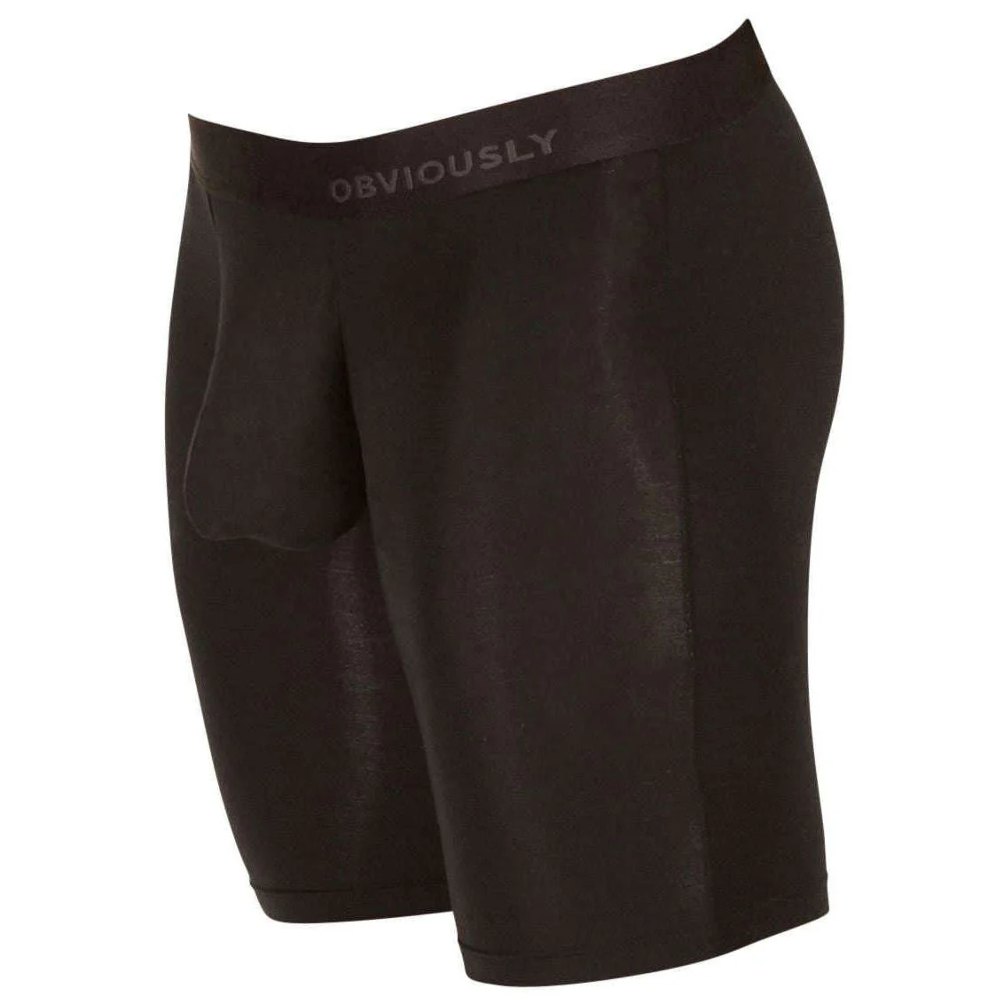 Obviously PrimeMan AnatoMAX Boxer Brief 9inch Leg - Black - Image 3