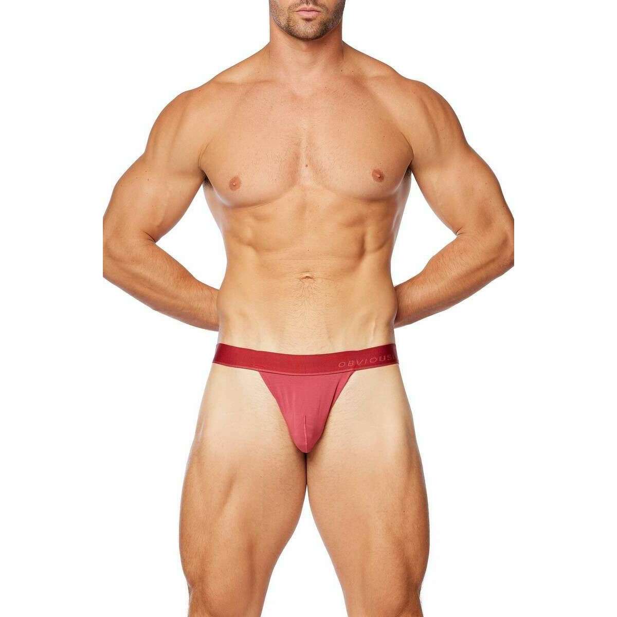 Obviously PrimeMan Bikini Brief - Brick Red - Image 4