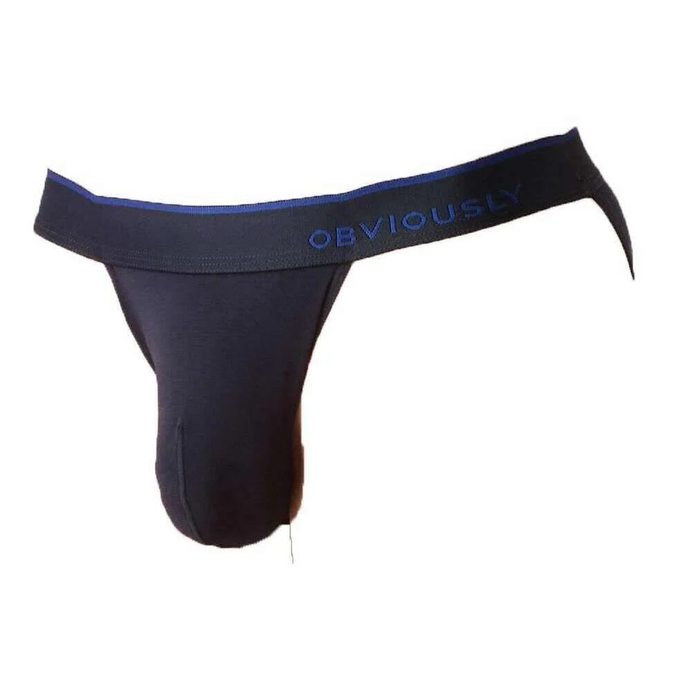 Obviously PrimeMan Bikini Brief - Charcoal Black - Image 3