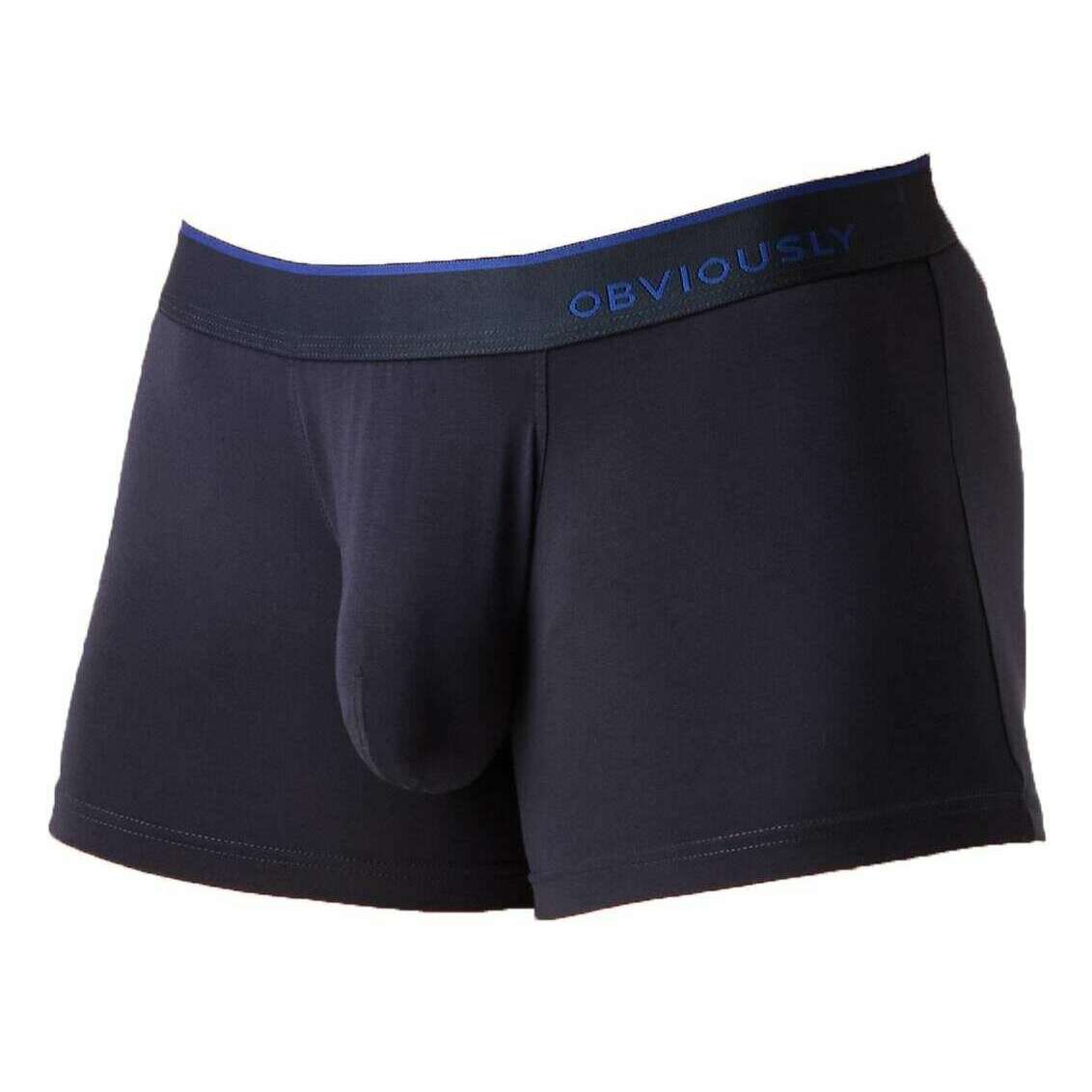 Obviously PrimeMan Boxer Brief 3inch Leg - Charcoal Black - Image 3