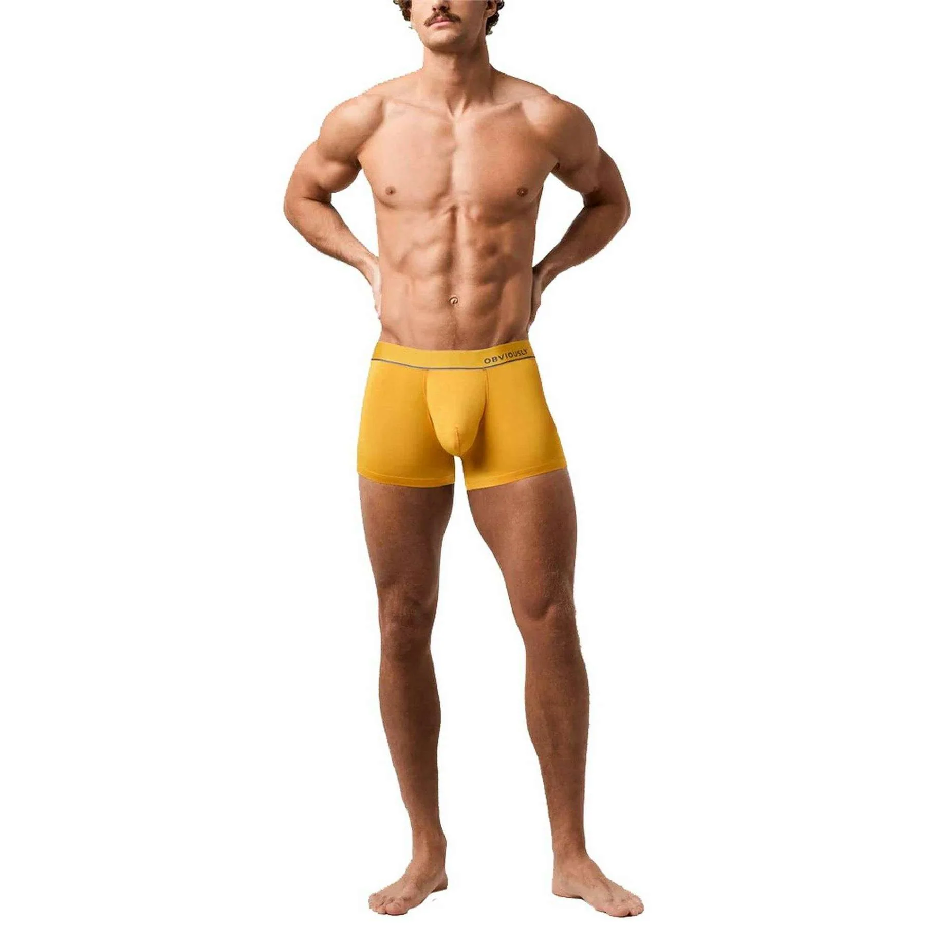 Obviously PrimeMan Boxer Brief 3inch Leg - Gold - Image 3