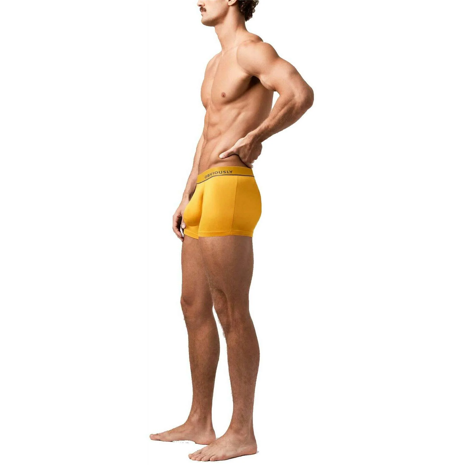 Obviously PrimeMan Boxer Brief 3inch Leg - Gold - Image 5